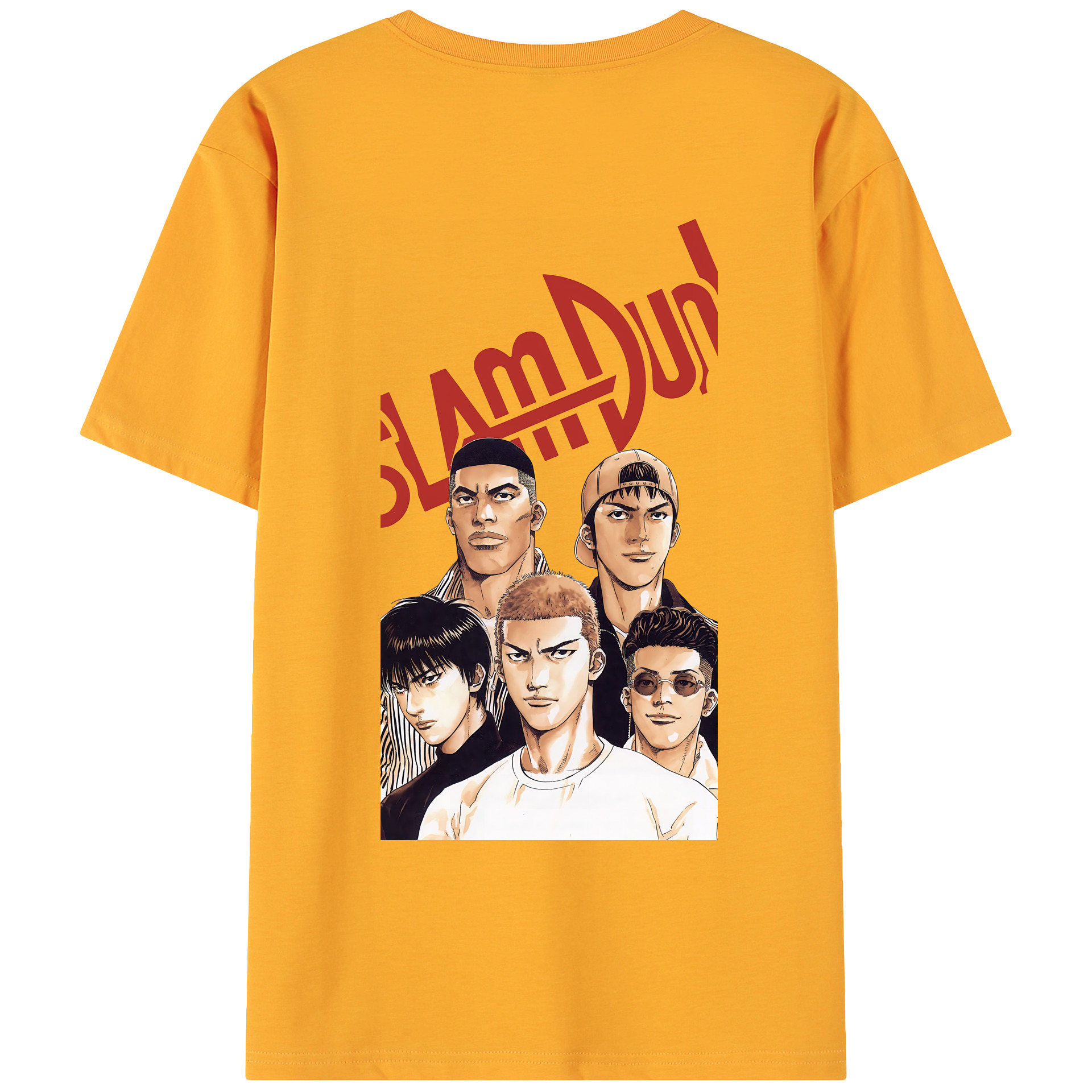 （画像用） SLAM DUNK／スラムダンク 綿100％ メンズ半袖Tシャツ（バックプリント） 通気性