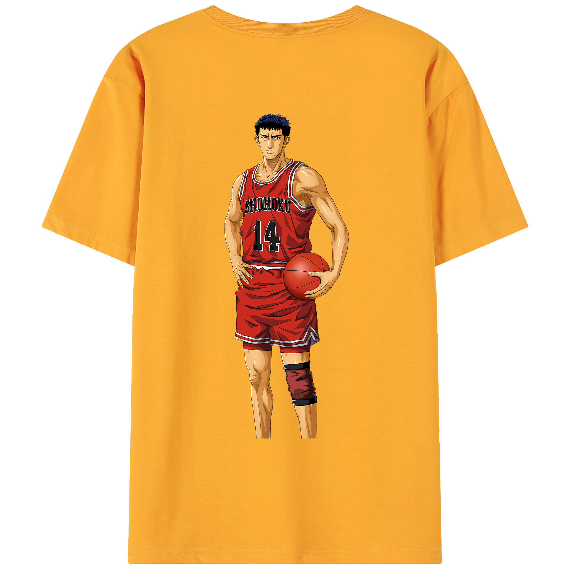 （画像用） SLAM DUNK／スラムダンク 綿100％ メンズ半袖Tシャツ（バックプリント） 通気性
