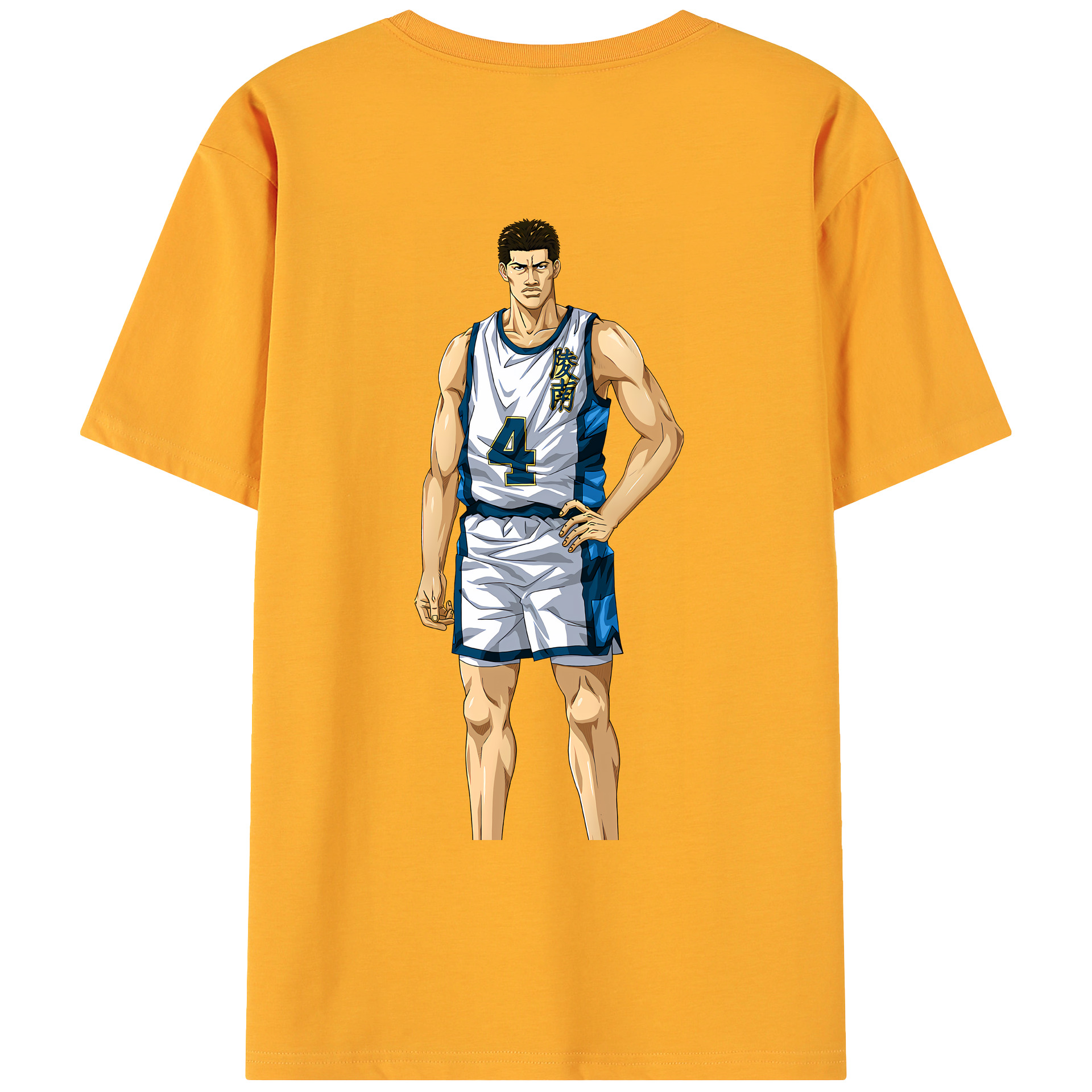（画像用） SLAM DUNK／スラムダンク 綿100％ メンズ半袖Tシャツ（バックプリント） 通気性