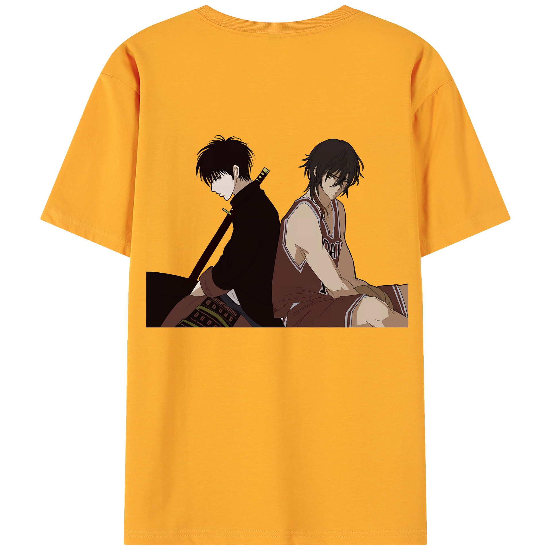 （画像用） SLAM DUNK／スラムダンク 綿100％ メンズ半袖Tシャツ（バックプリント） 通気性
