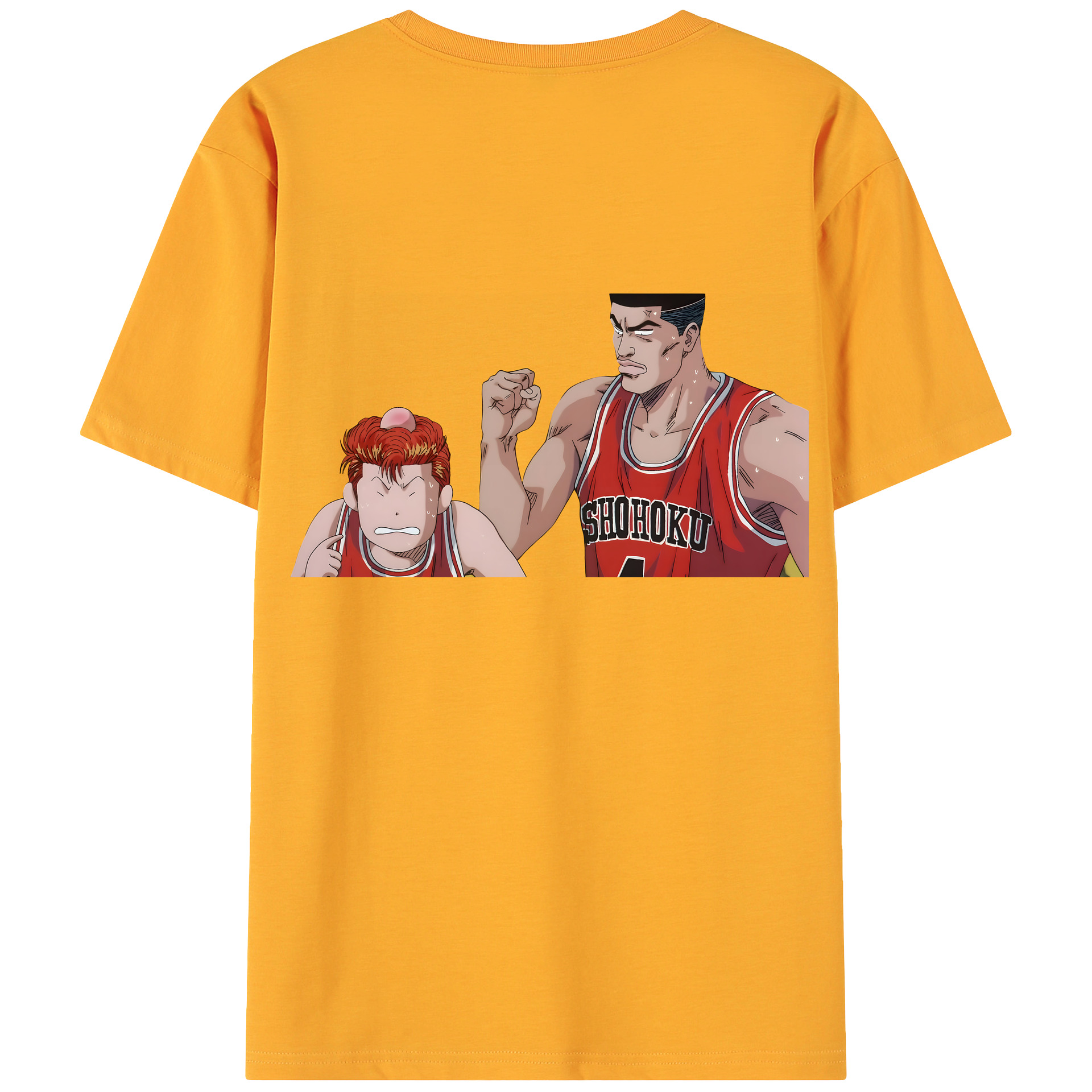 （画像用） SLAM DUNK／スラムダンク 綿100％ メンズ半袖Tシャツ（バックプリント） 通気性