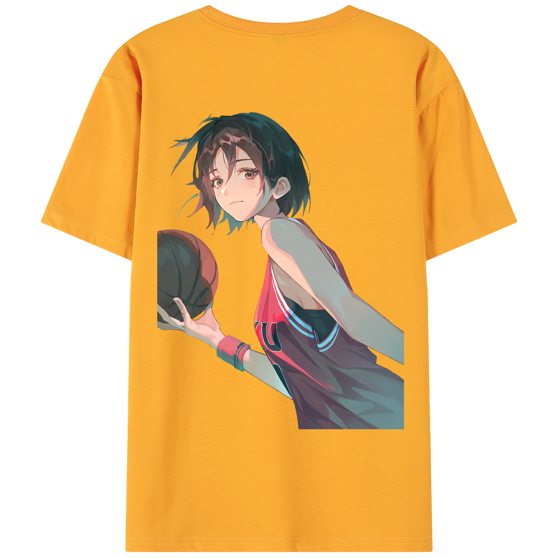（画像用） SLAM DUNK／スラムダンク 綿100％ メンズ半袖Tシャツ（バックプリント） 通気性