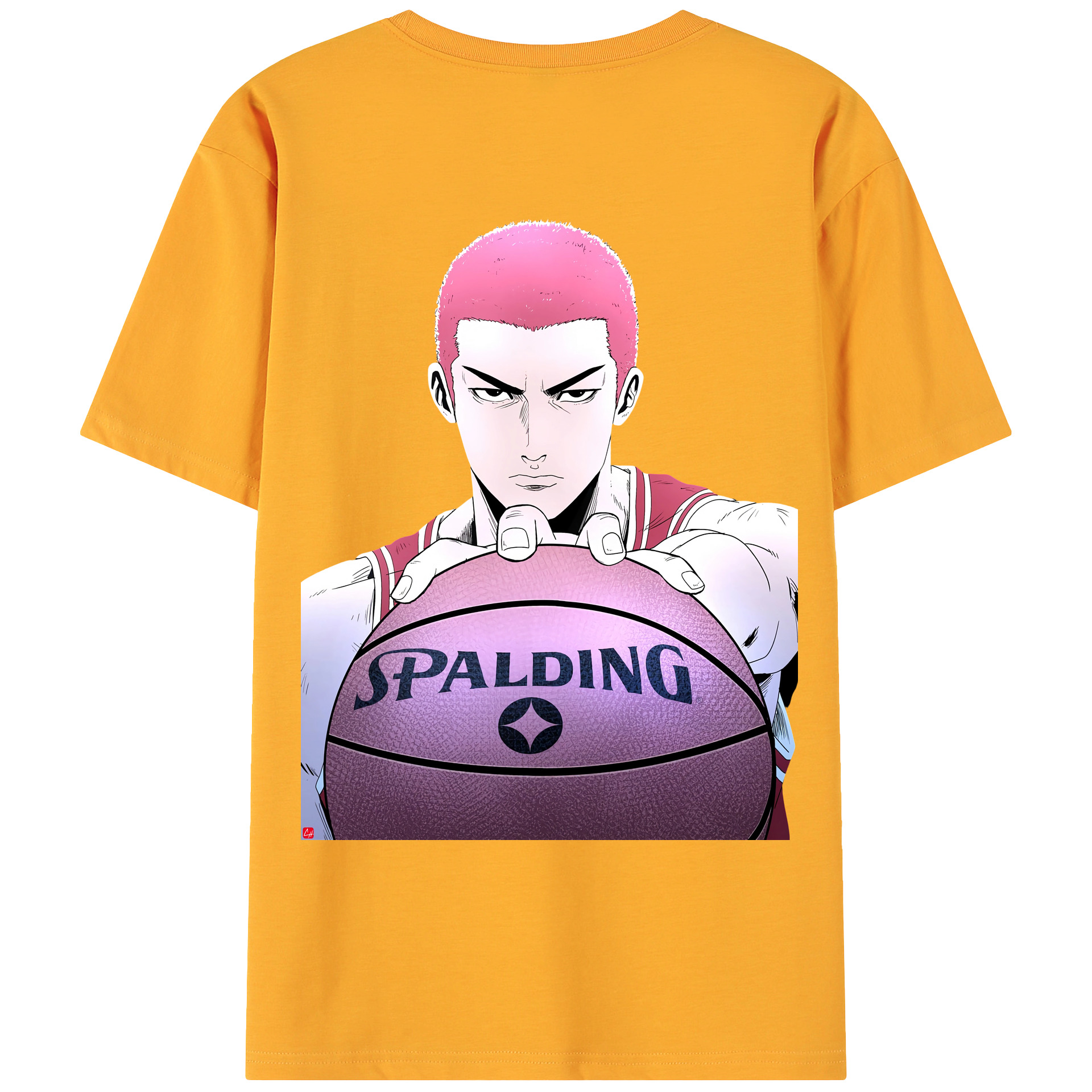 （画像用） SLAM DUNK／スラムダンク 綿100％ メンズ半袖Tシャツ（バックプリント） 通気性