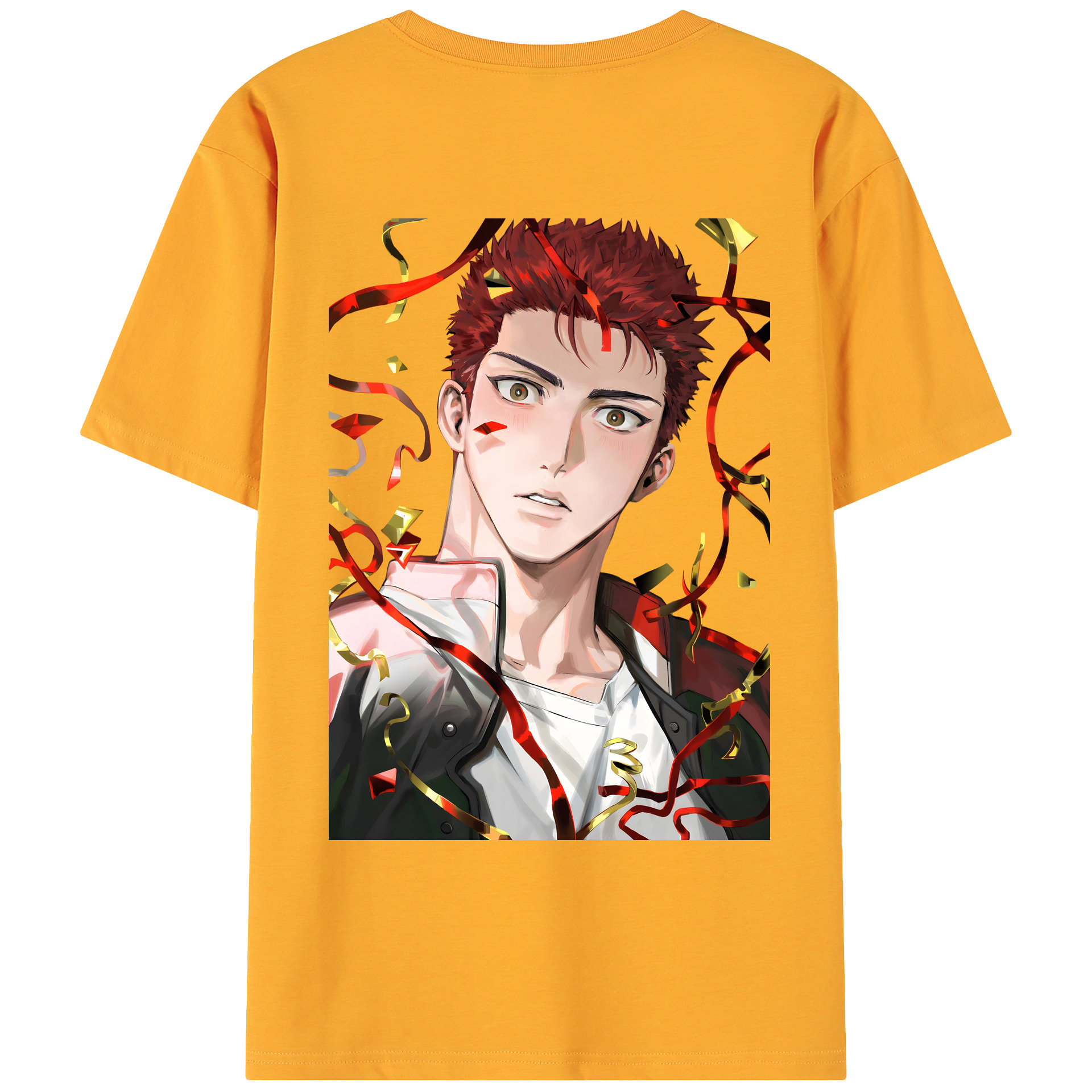 （画像用） SLAM DUNK／スラムダンク 綿100％ メンズ半袖Tシャツ（バックプリント） 通気性