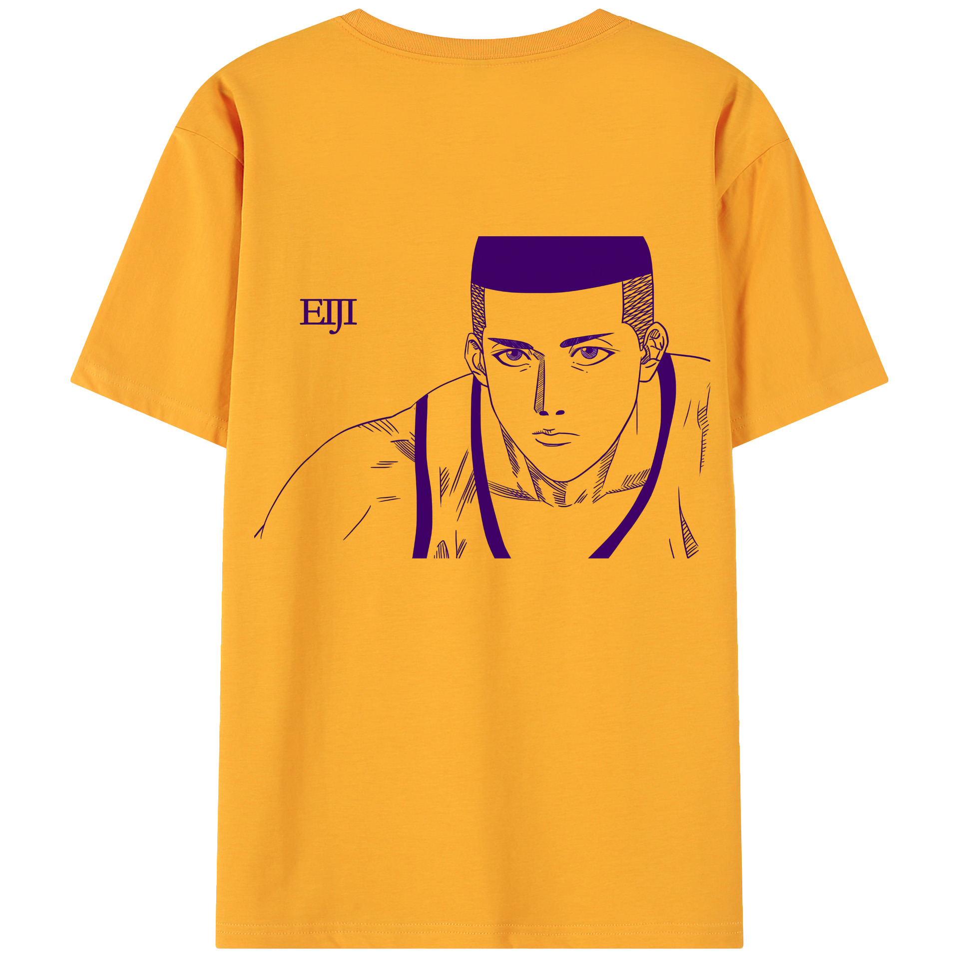 （画像用） SLAM DUNK／スラムダンク 綿100％ メンズ半袖Tシャツ（バックプリント） 通気性