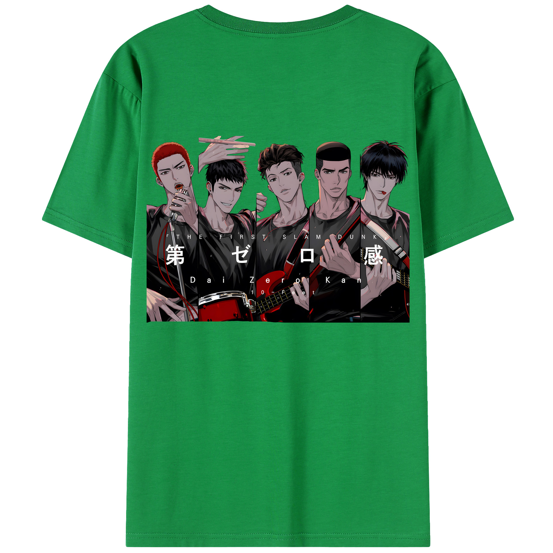 （画像用） SLAM DUNK／スラムダンク 綿100％ メンズ半袖Tシャツ（バックプリント） 通気性