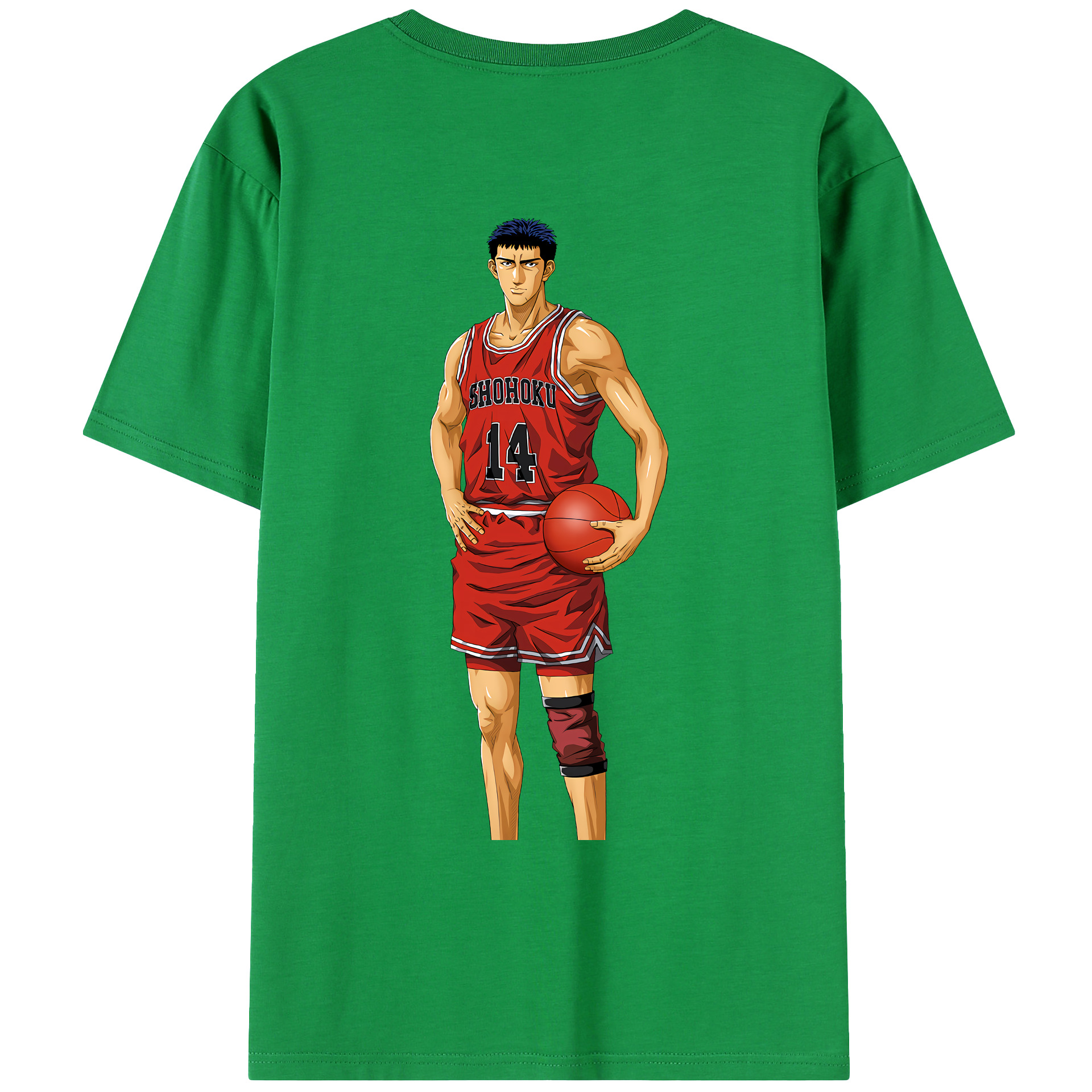 （画像用） SLAM DUNK／スラムダンク 綿100％ メンズ半袖Tシャツ（バックプリント） 通気性