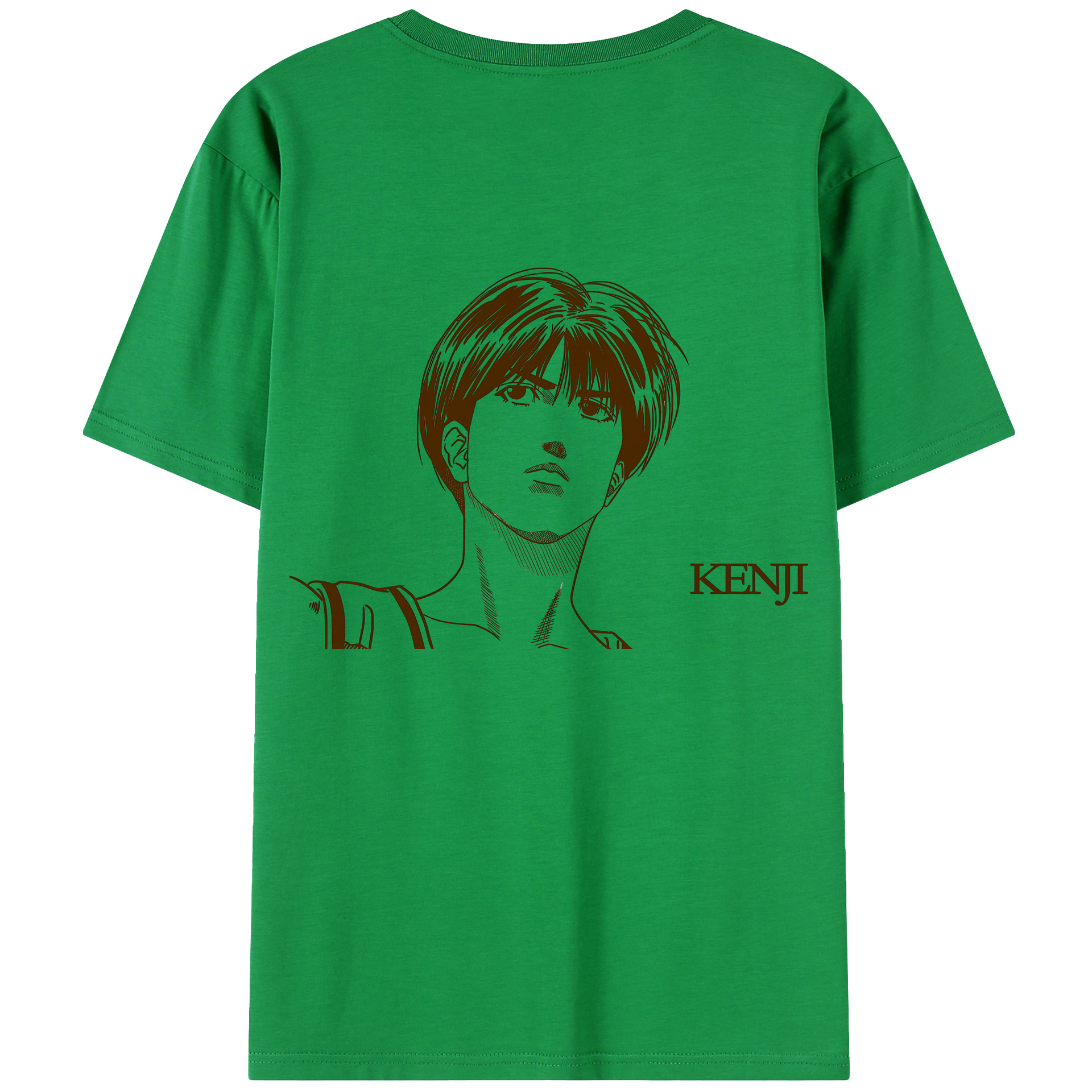 （画像用） SLAM DUNK／スラムダンク 綿100％ メンズ半袖Tシャツ（バックプリント） 通気性