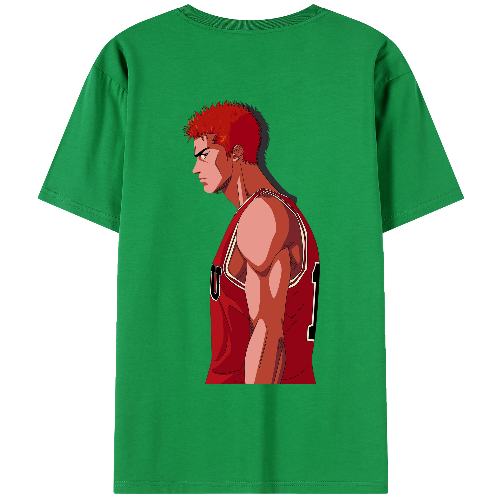 （画像用） SLAM DUNK／スラムダンク 綿100％ メンズ半袖Tシャツ（バックプリント） 通気性