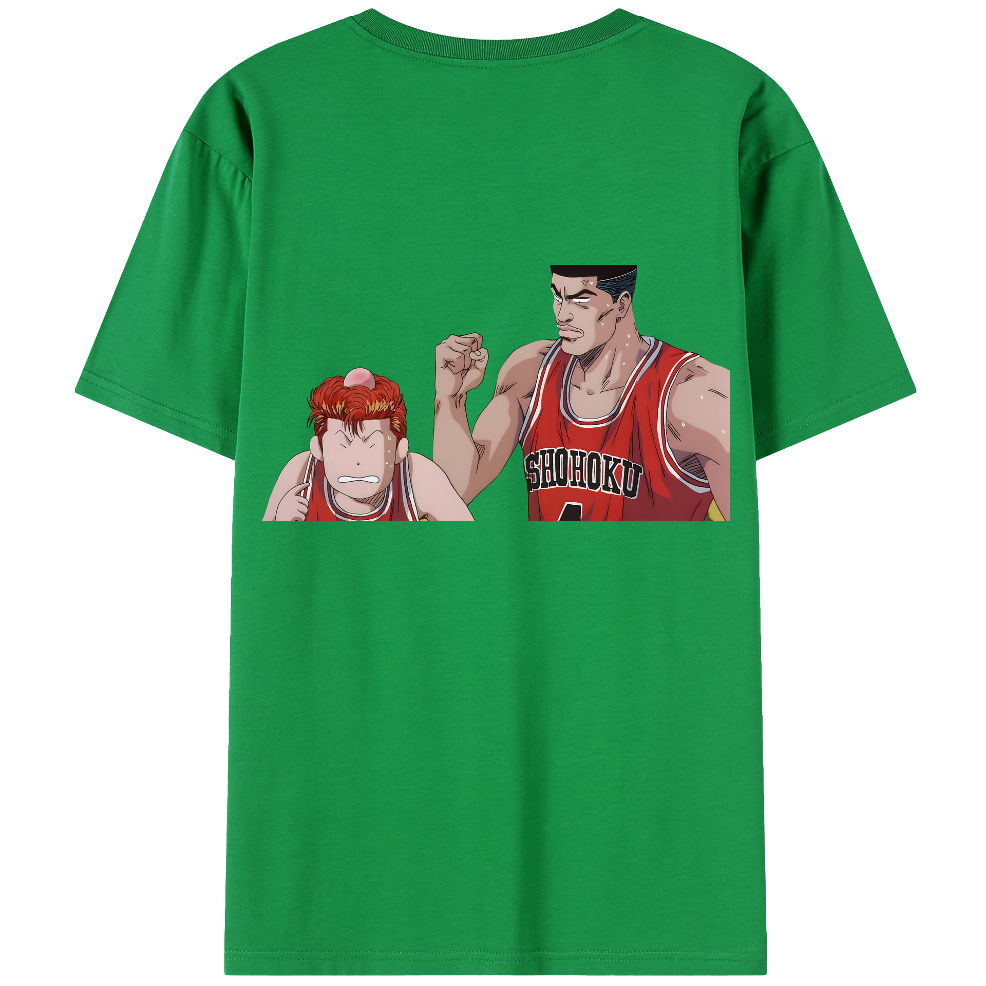 （画像用） SLAM DUNK／スラムダンク 綿100％ メンズ半袖Tシャツ（バックプリント） 通気性
