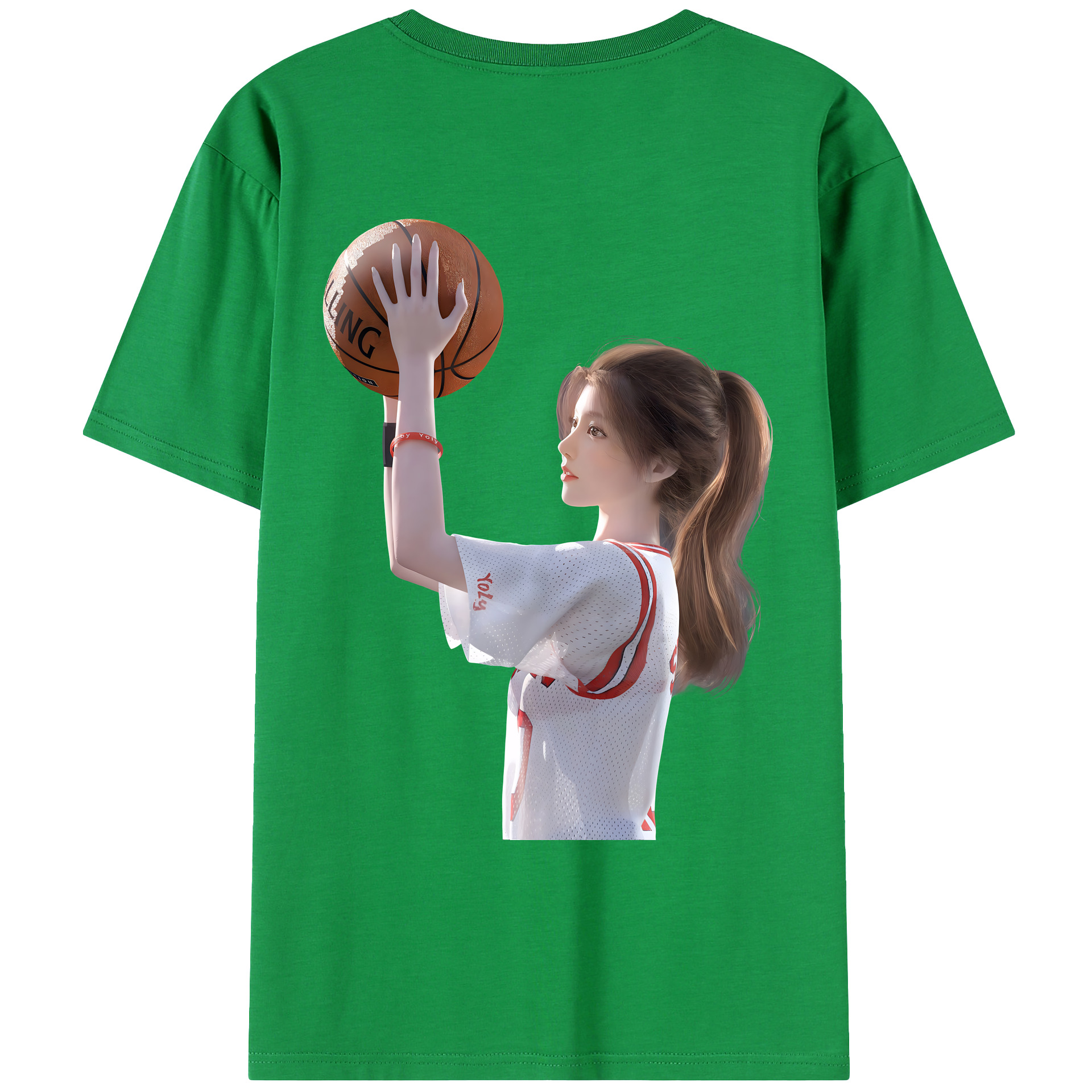 （画像用） SLAM DUNK／スラムダンク 綿100％ メンズ半袖Tシャツ（バックプリント） 通気性