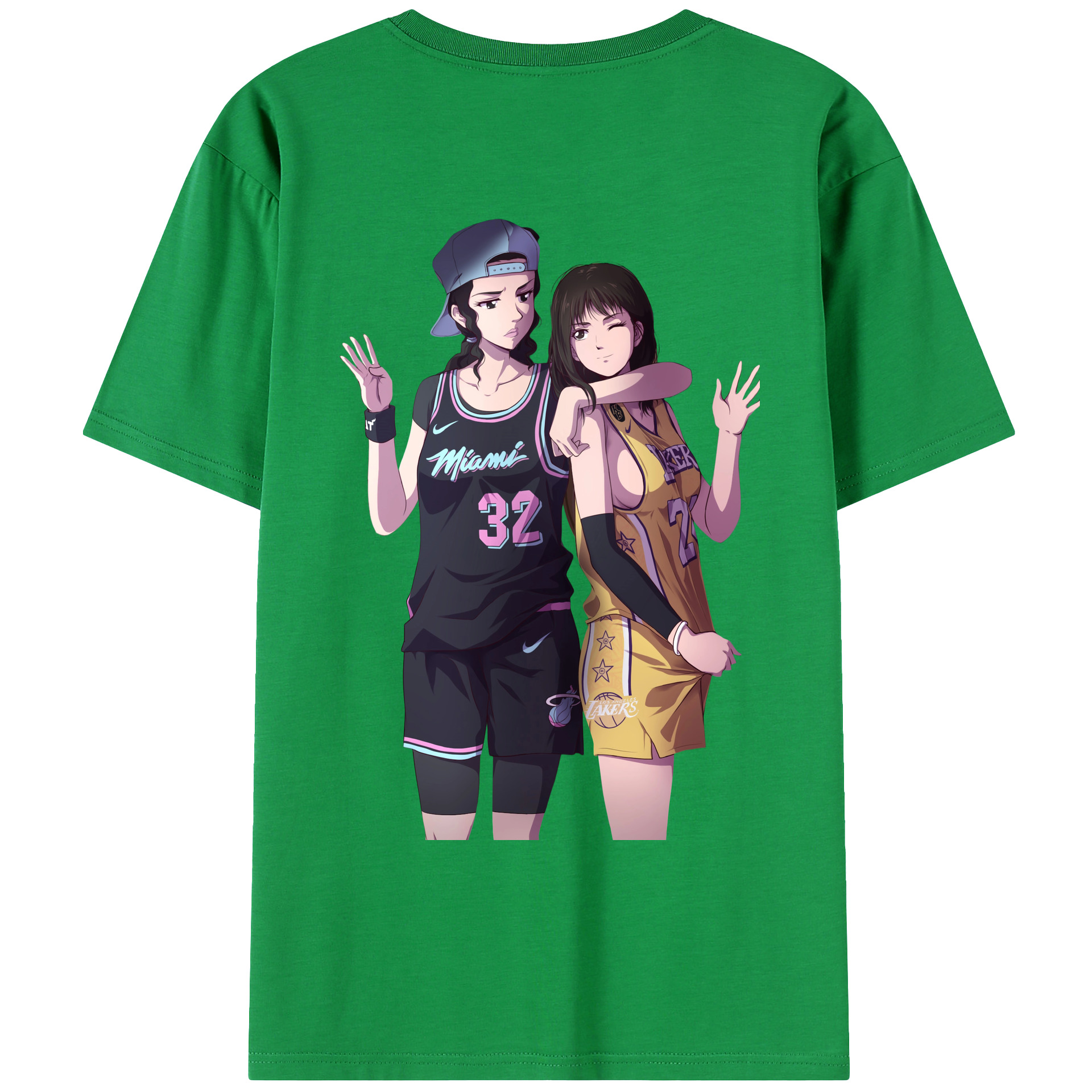 （画像用） SLAM DUNK／スラムダンク 綿100％ メンズ半袖Tシャツ（バックプリント） 通気性