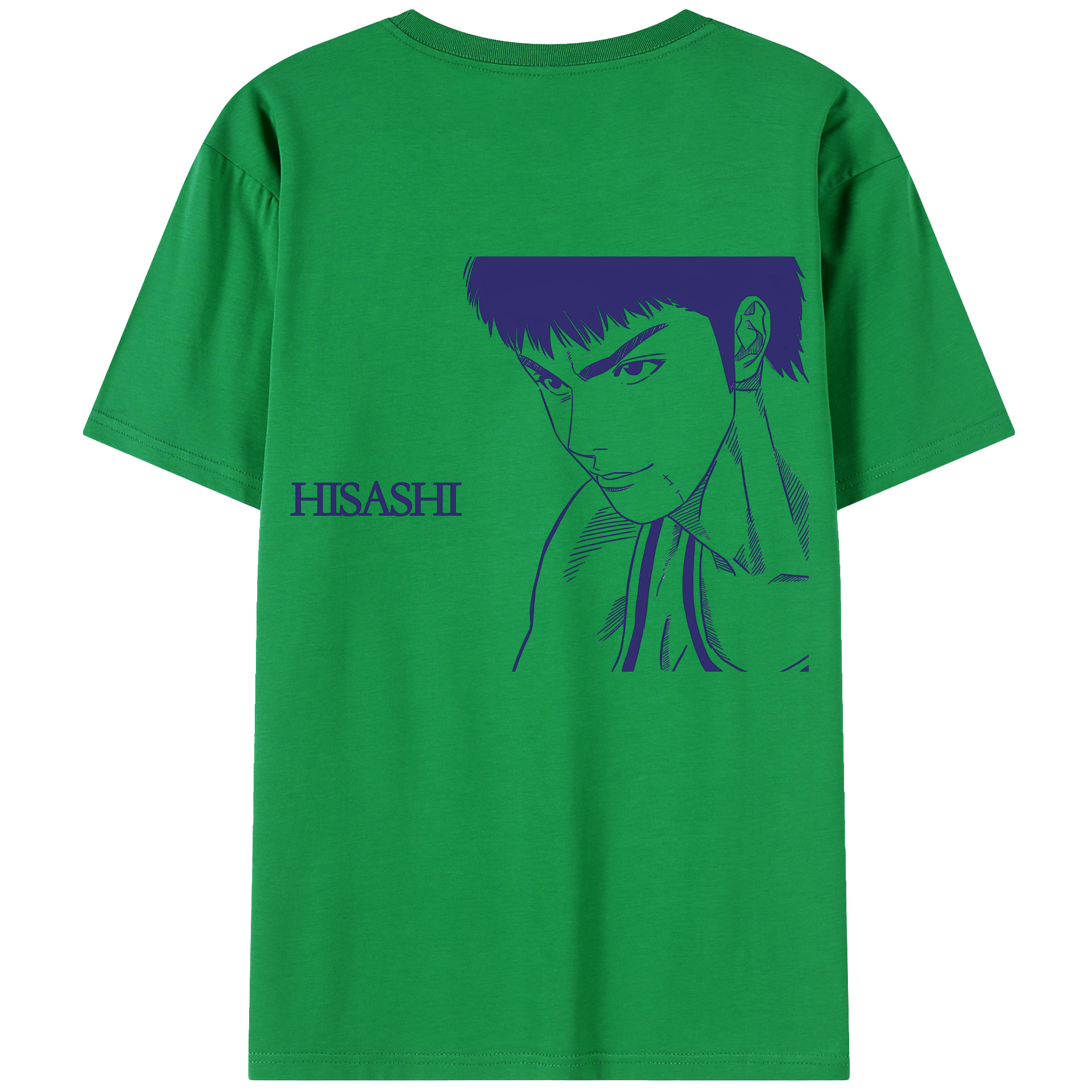 （画像用） SLAM DUNK／スラムダンク 綿100％ メンズ半袖Tシャツ（バックプリント） 通気性