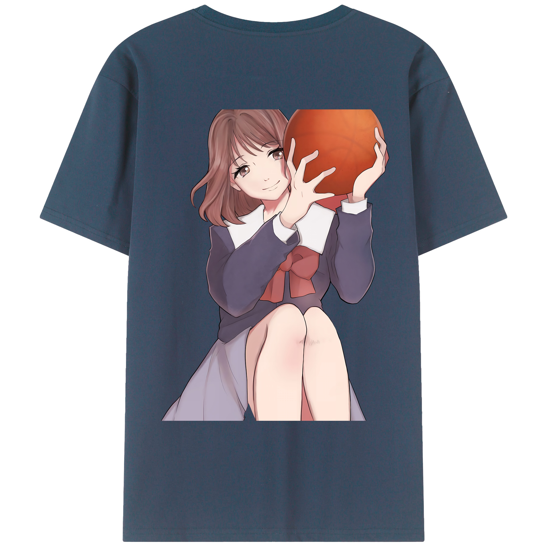 （画像用） SLAM DUNK／スラムダンク 綿100％ メンズ半袖Tシャツ（バックプリント） 通気性