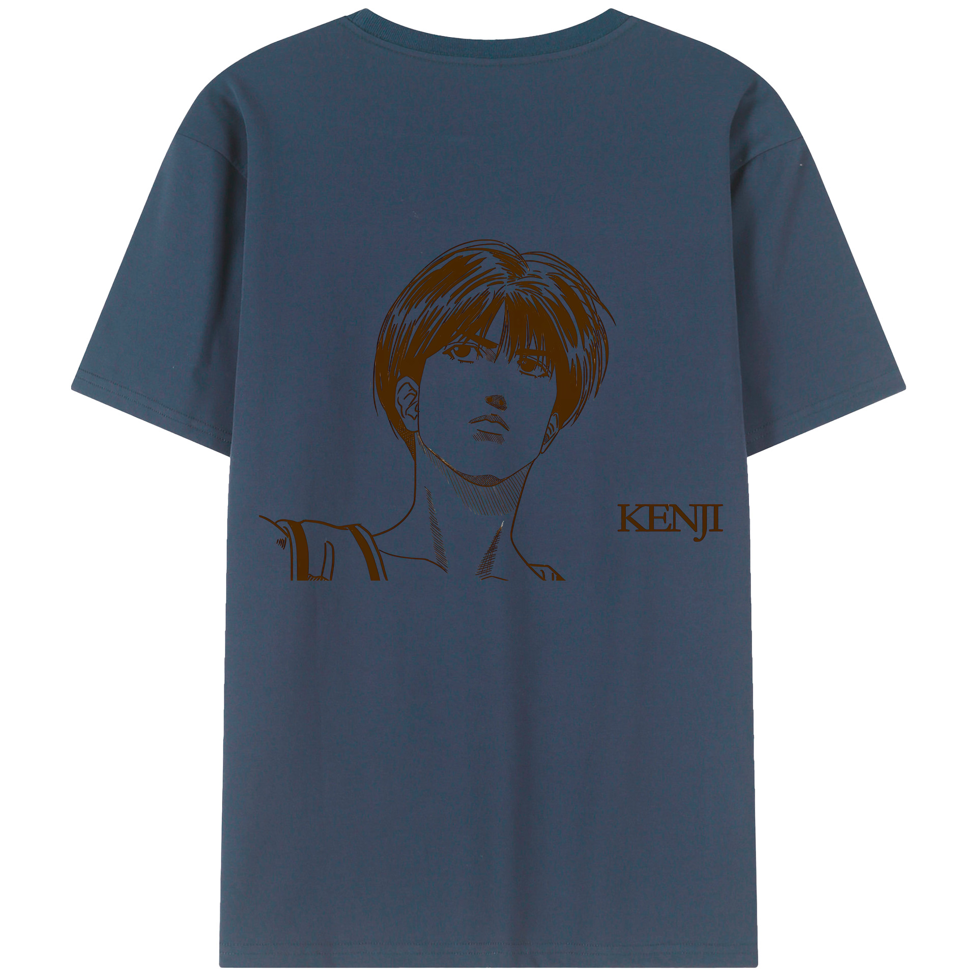 （画像用） SLAM DUNK／スラムダンク 綿100％ メンズ半袖Tシャツ（バックプリント） 通気性
