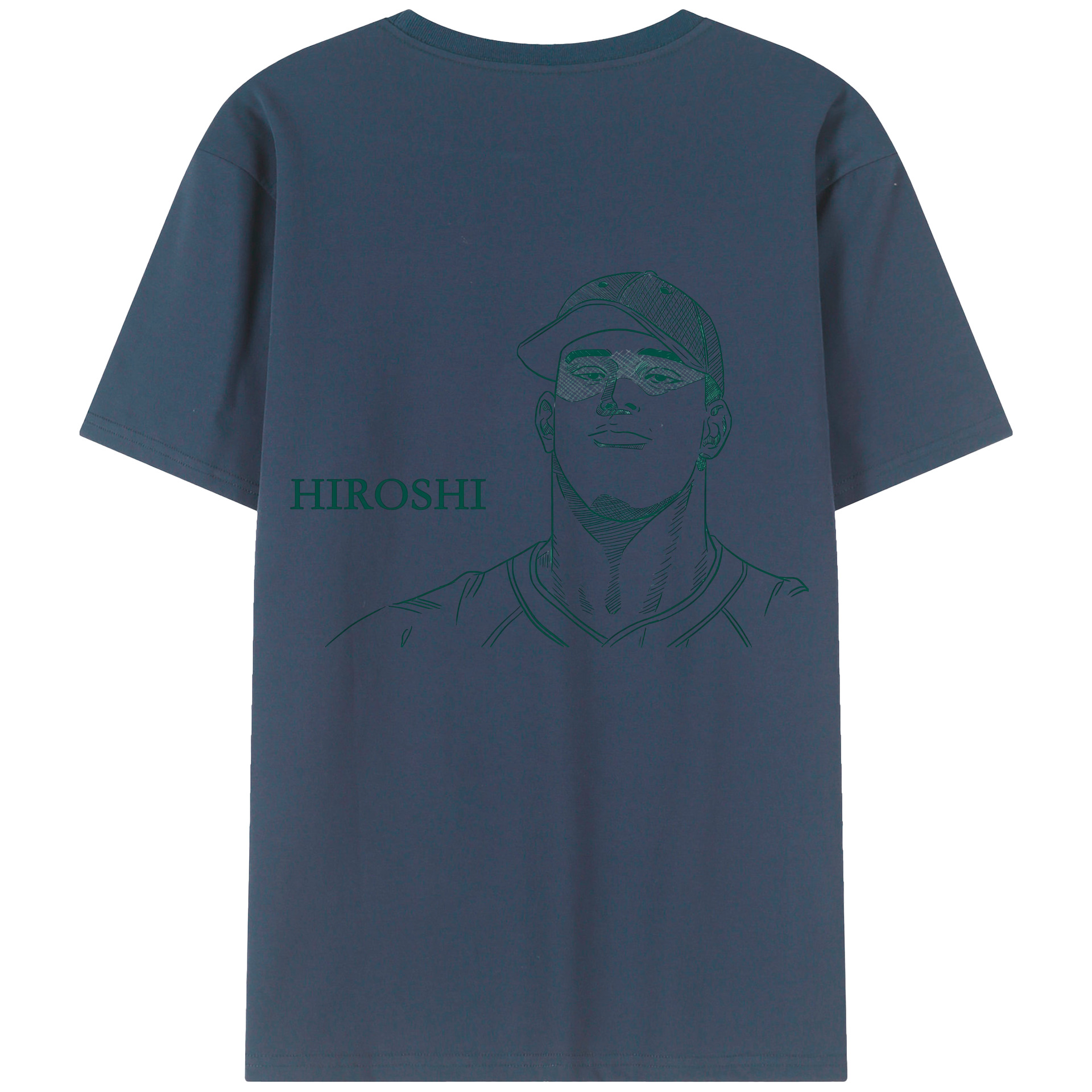 （画像用） SLAM DUNK／スラムダンク 綿100％ メンズ半袖Tシャツ（バックプリント） 通気性