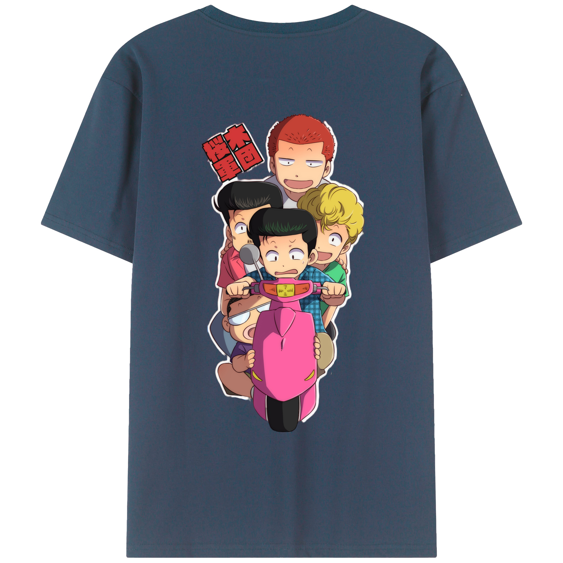 （画像用） SLAM DUNK／スラムダンク 綿100％ メンズ半袖Tシャツ（バックプリント） 通気性