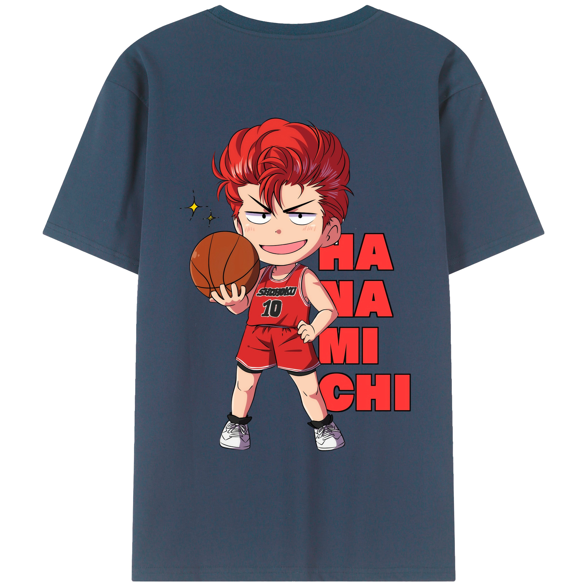（画像用） SLAM DUNK／スラムダンク 綿100％ メンズ半袖Tシャツ（バックプリント） 通気性