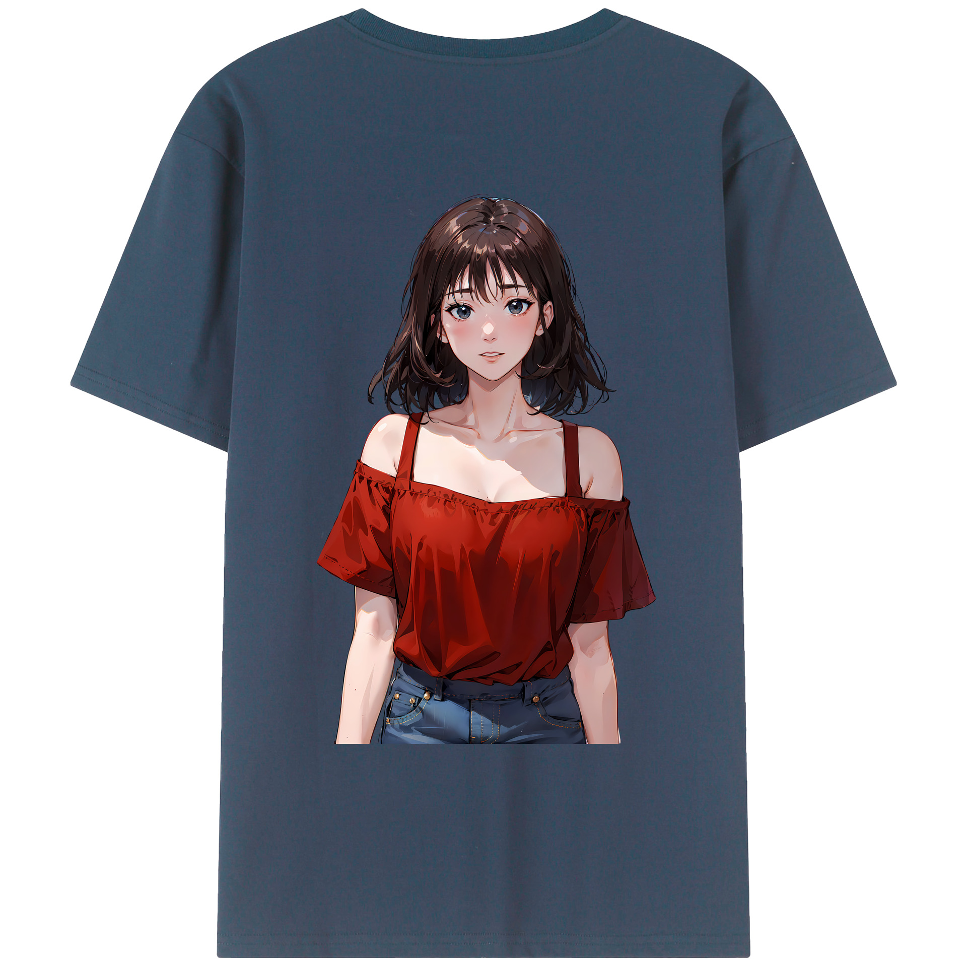 （画像用） SLAM DUNK／スラムダンク 綿100％ メンズ半袖Tシャツ（バックプリント） 通気性