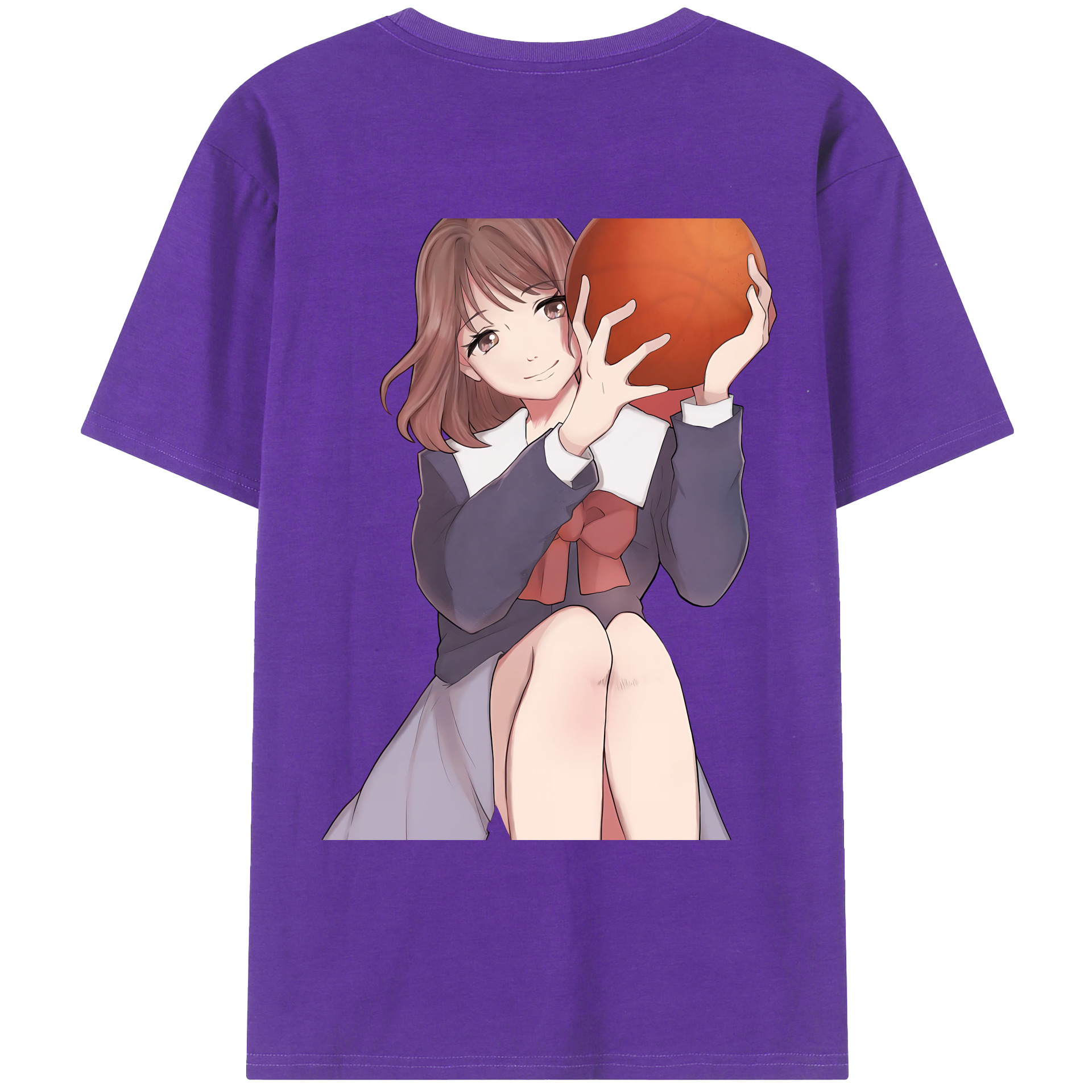 （画像用） SLAM DUNK／スラムダンク 綿100％ メンズ半袖Tシャツ（バックプリント） 通気性