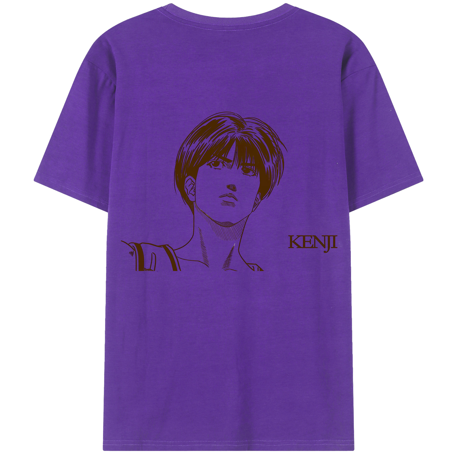 （画像用） SLAM DUNK／スラムダンク 綿100％ メンズ半袖Tシャツ（バックプリント） 通気性