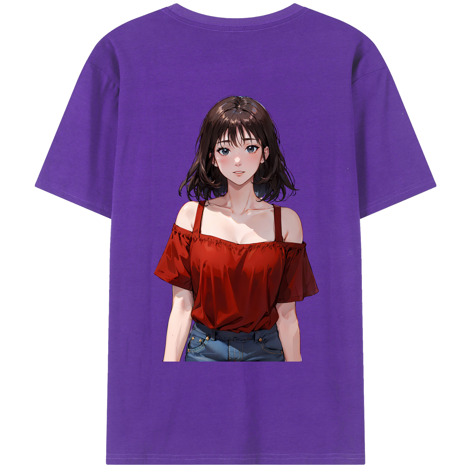 （画像用） SLAM DUNK／スラムダンク 綿100％ メンズ半袖Tシャツ（バックプリント） 通気性
