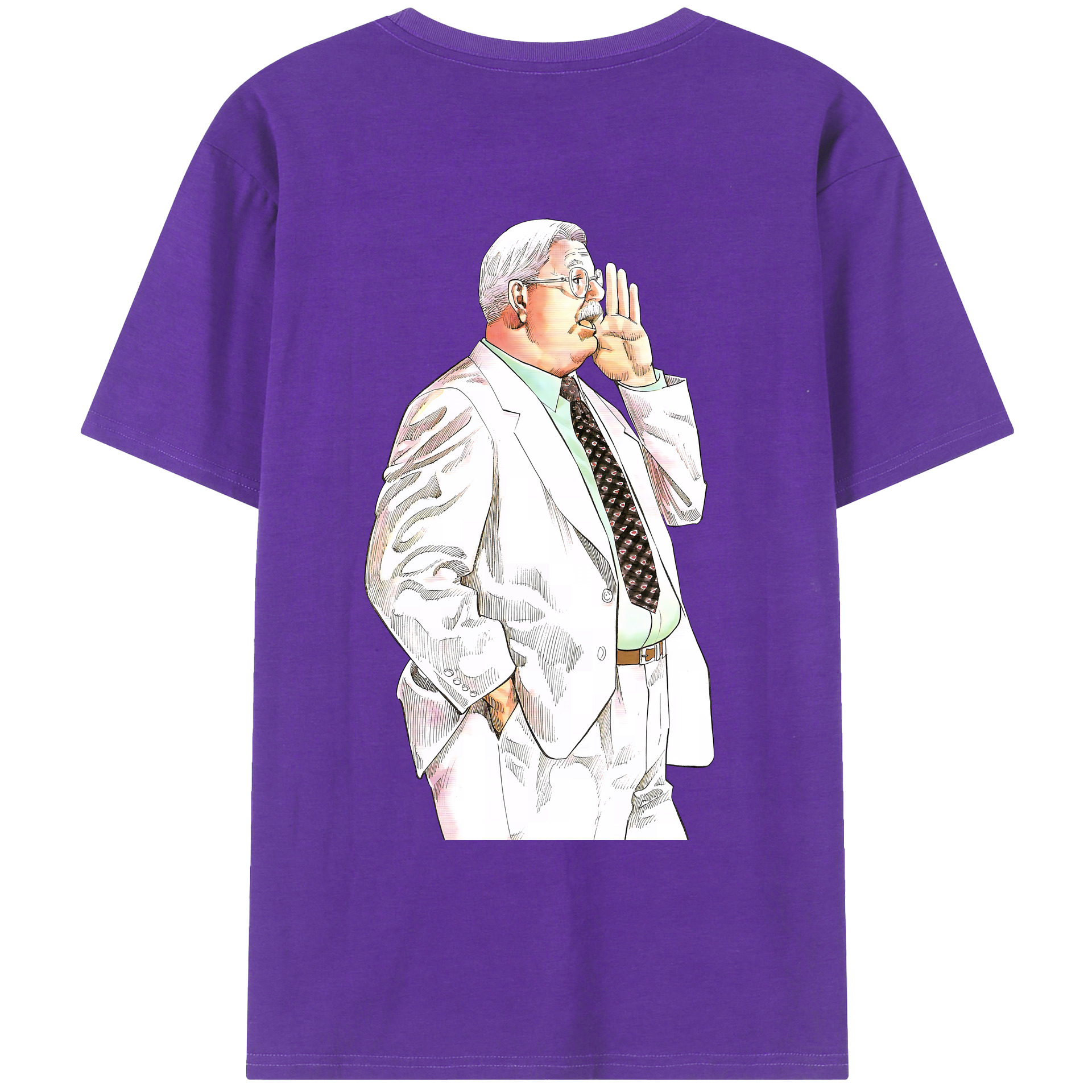 （画像用） SLAM DUNK／スラムダンク 綿100％ メンズ半袖Tシャツ（バックプリント） 通気性