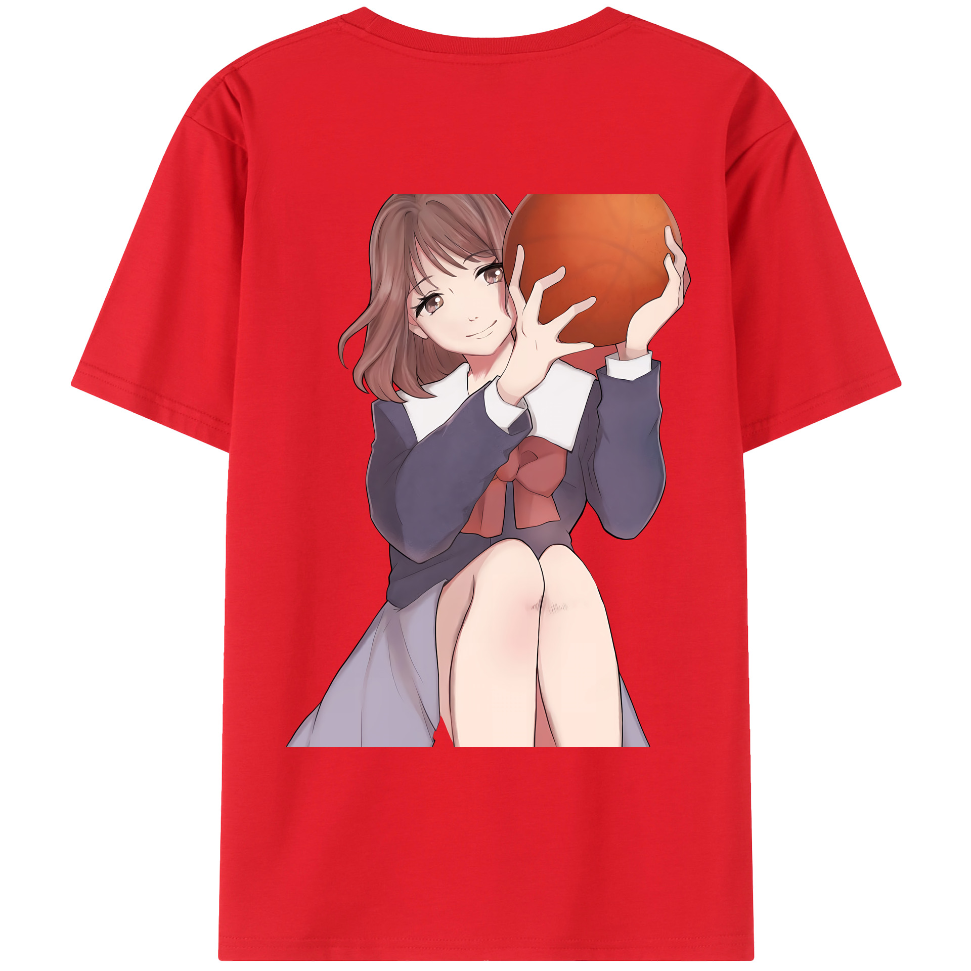 （画像用） SLAM DUNK／スラムダンク 綿100％ メンズ半袖Tシャツ（バックプリント） 通気性