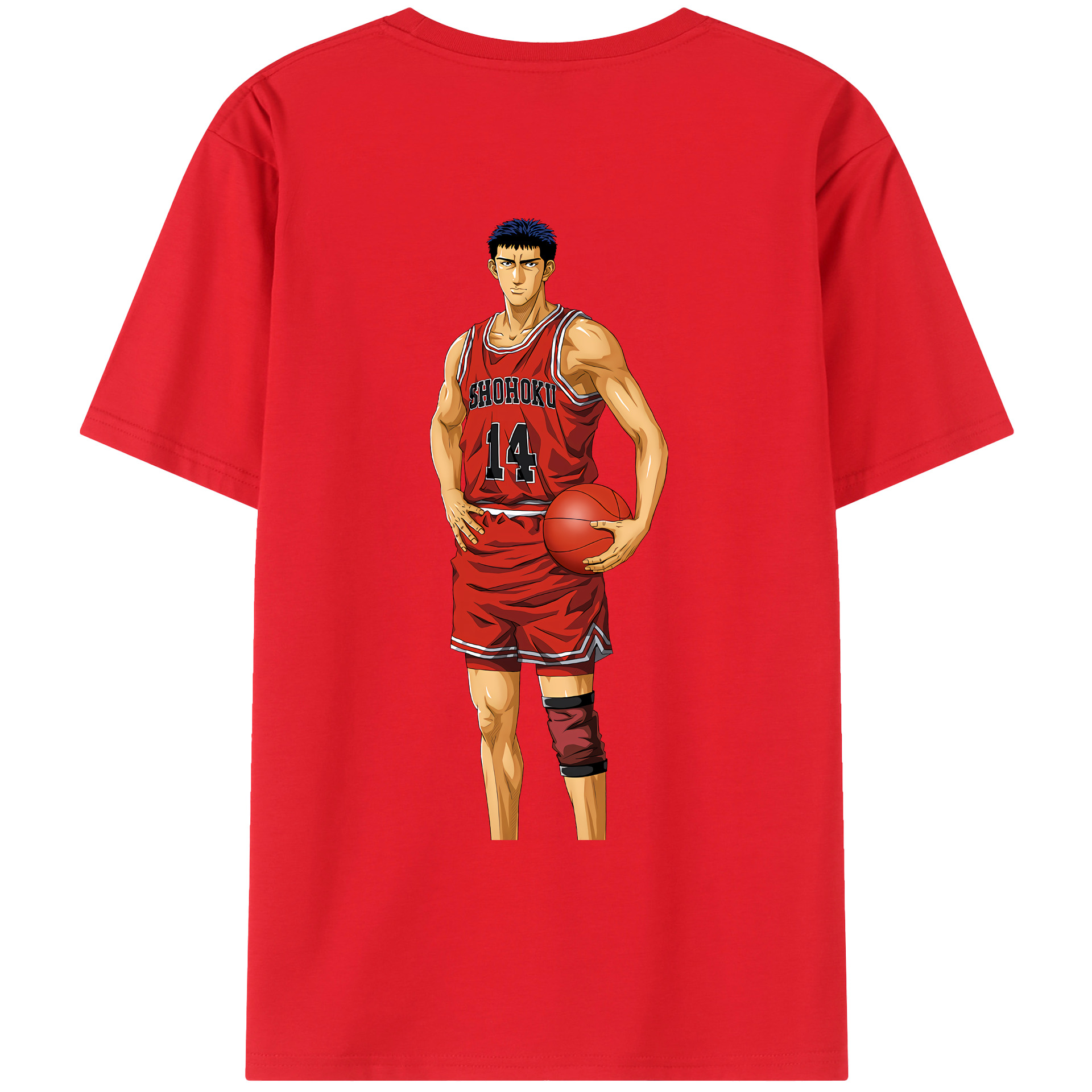 （画像用） SLAM DUNK／スラムダンク 綿100％ メンズ半袖Tシャツ（バックプリント） 通気性