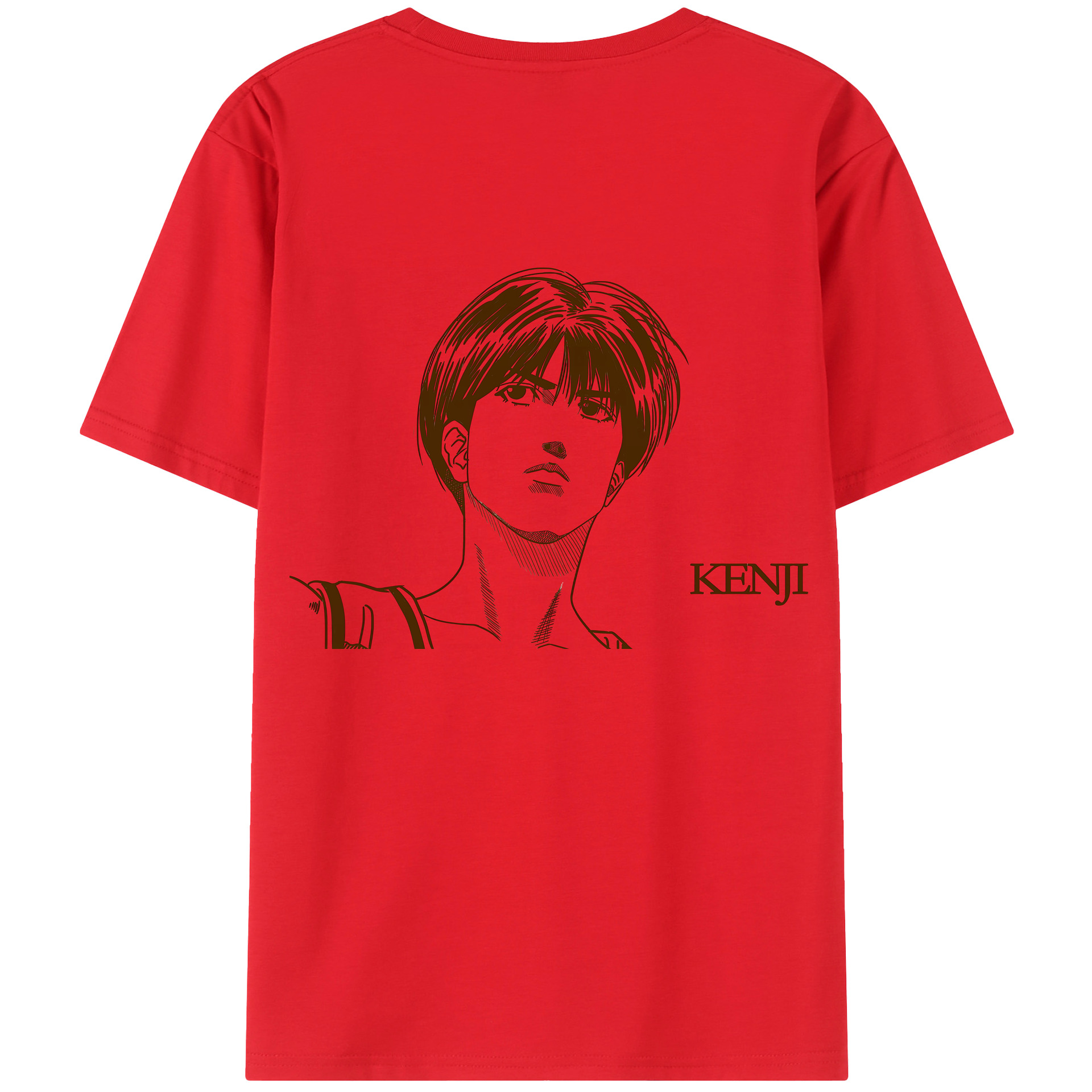（画像用） SLAM DUNK／スラムダンク 綿100％ メンズ半袖Tシャツ（バックプリント） 通気性