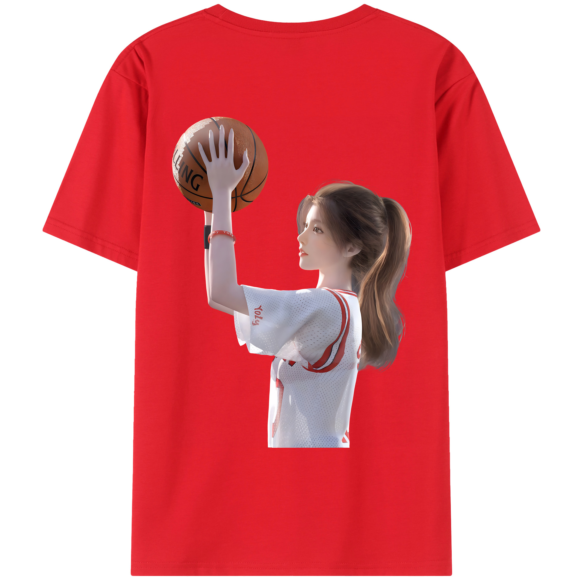 （画像用） SLAM DUNK／スラムダンク 綿100％ メンズ半袖Tシャツ（バックプリント） 通気性