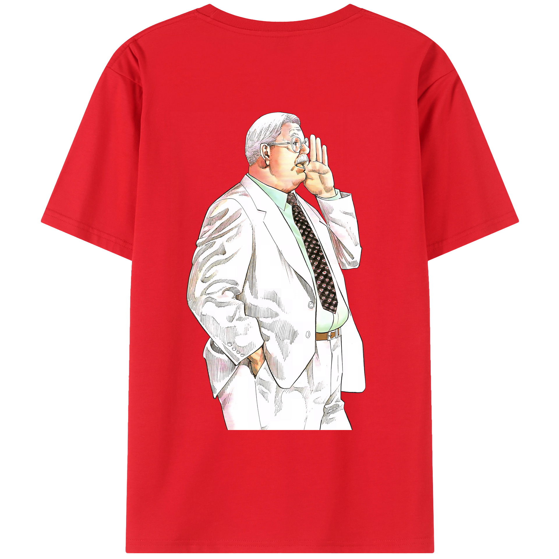（画像用） SLAM DUNK／スラムダンク 綿100％ メンズ半袖Tシャツ（バックプリント） 通気性