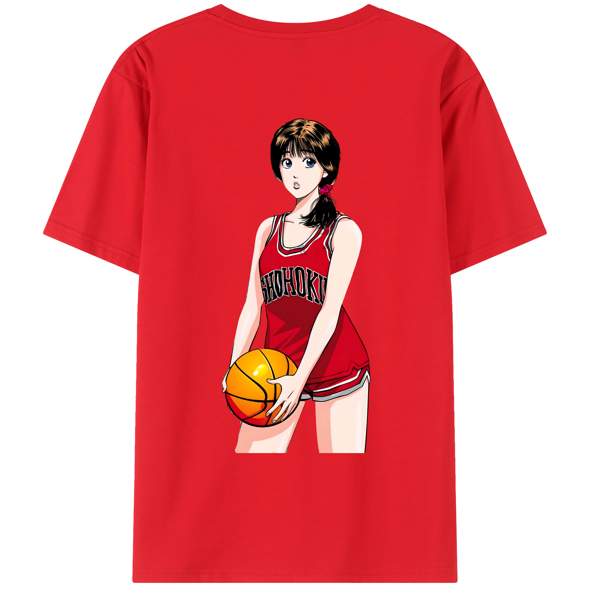 （画像用） SLAM DUNK／スラムダンク 綿100％ メンズ半袖Tシャツ（バックプリント） 通気性