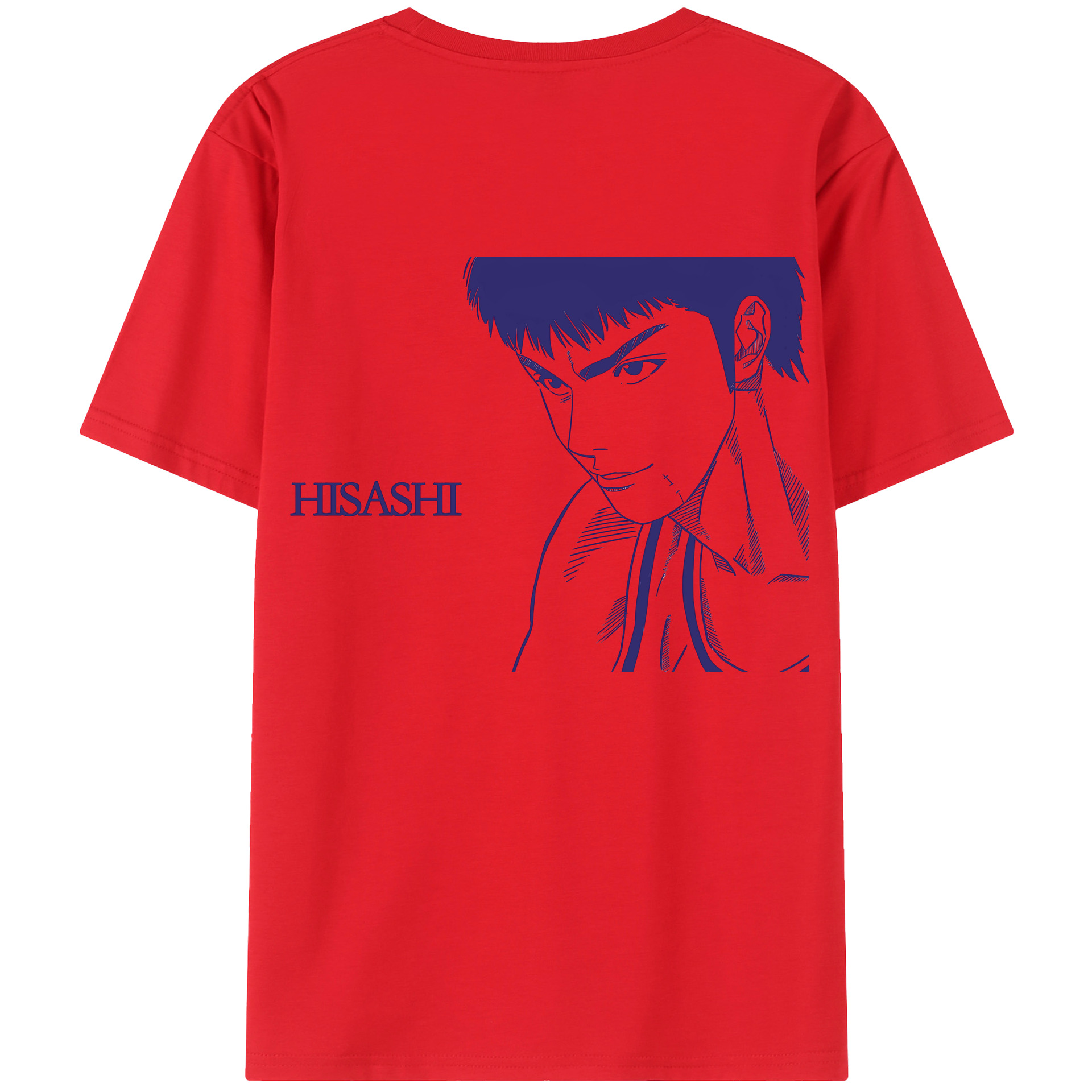（画像用） SLAM DUNK／スラムダンク 綿100％ メンズ半袖Tシャツ（バックプリント） 通気性