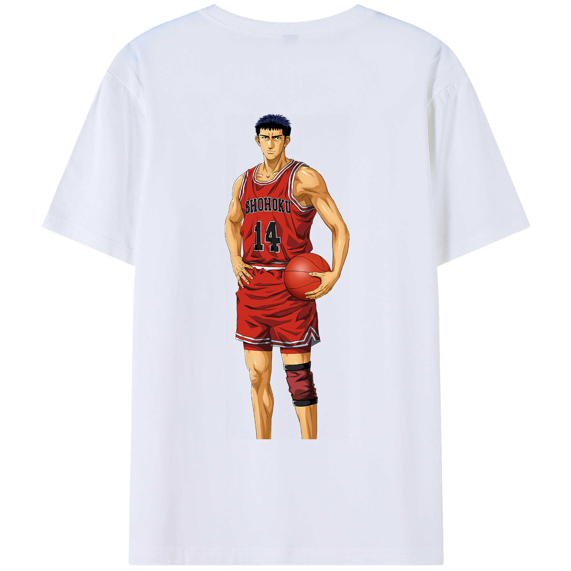 （画像用） SLAM DUNK／スラムダンク 綿100％ メンズ半袖Tシャツ（バックプリント） 通気性