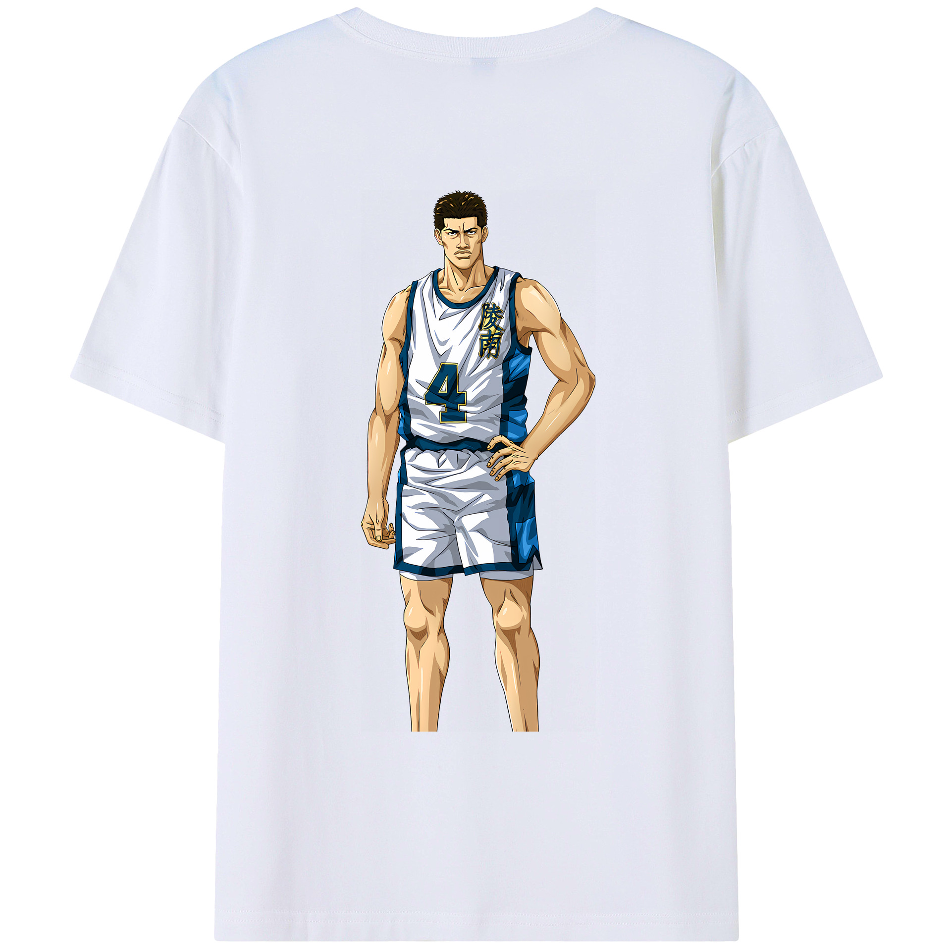 （画像用） SLAM DUNK／スラムダンク 綿100％ メンズ半袖Tシャツ（バックプリント） 通気性
