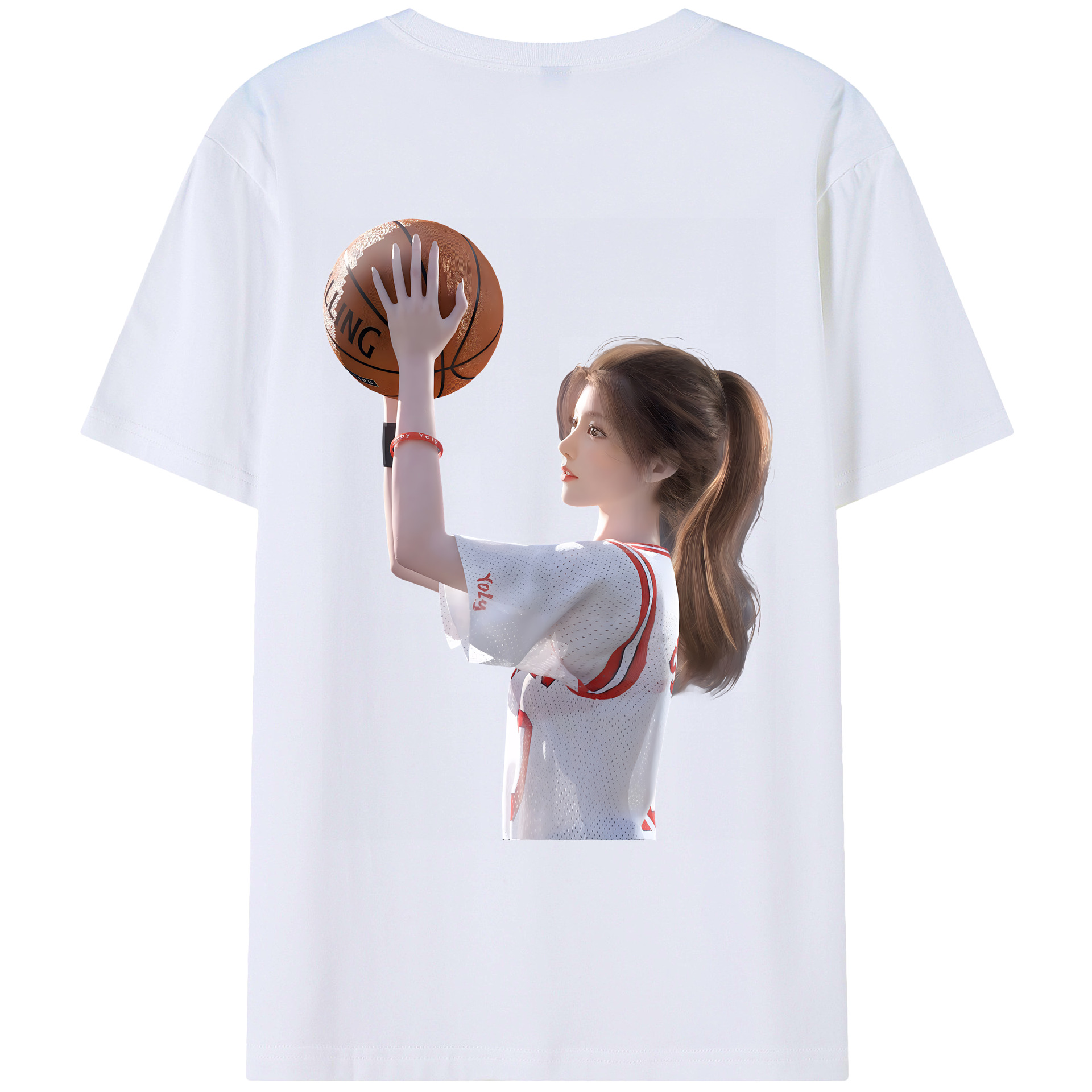 （画像用） SLAM DUNK／スラムダンク 綿100％ メンズ半袖Tシャツ（バックプリント） 通気性