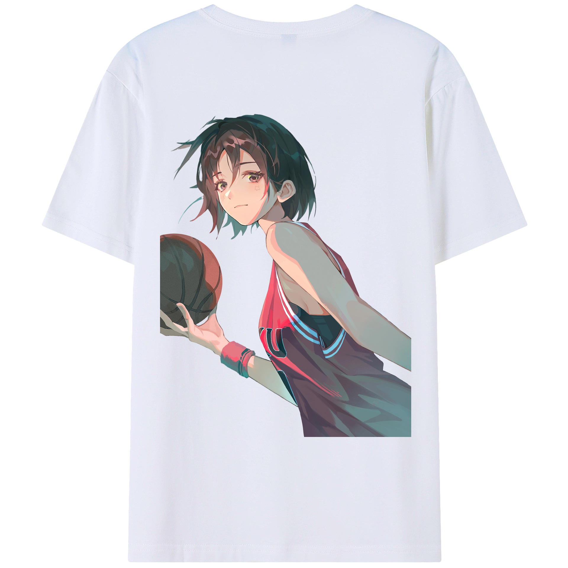 （画像用） SLAM DUNK／スラムダンク 綿100％ メンズ半袖Tシャツ（バックプリント） 通気性