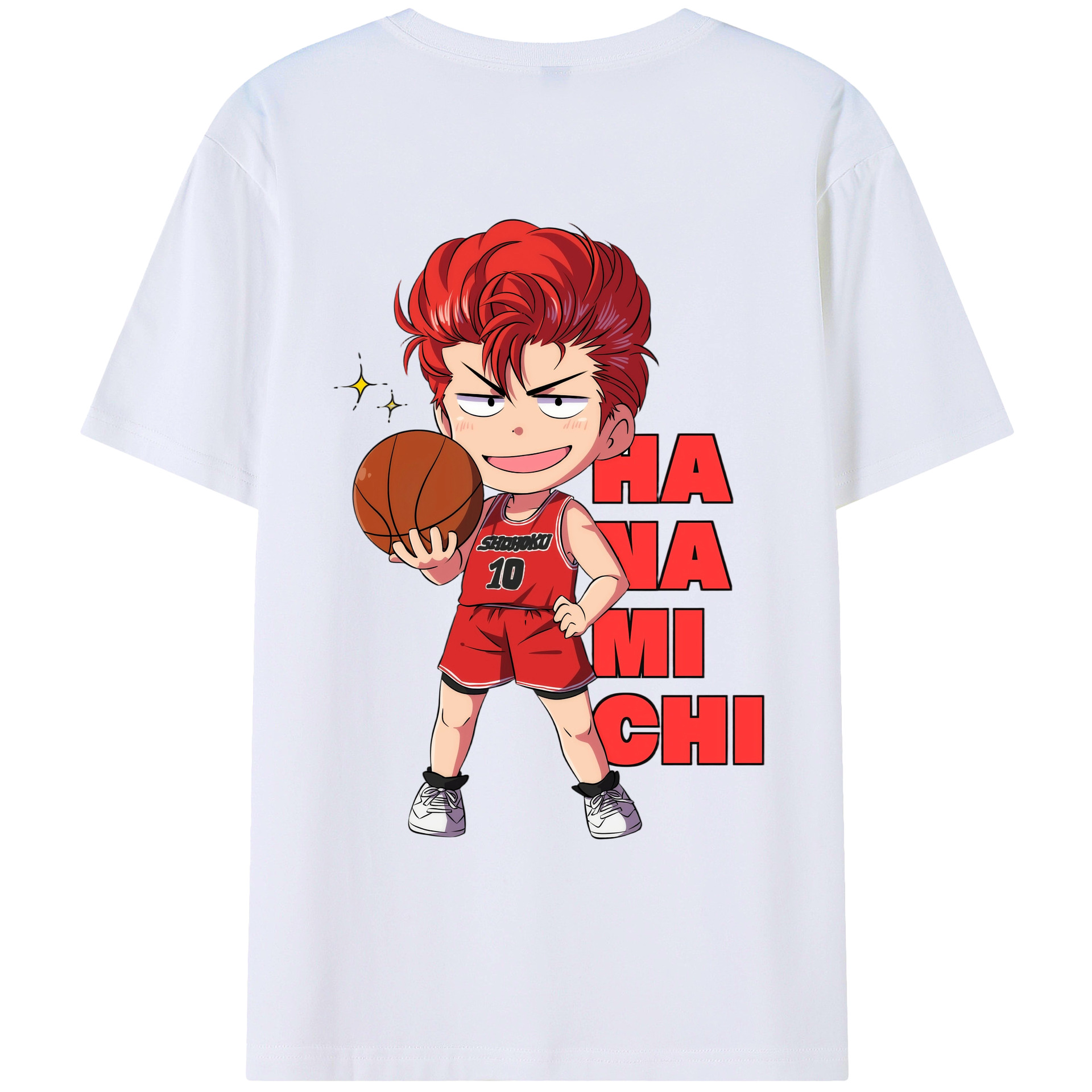 （画像用） SLAM DUNK／スラムダンク 綿100％ メンズ半袖Tシャツ（バックプリント） 通気性
