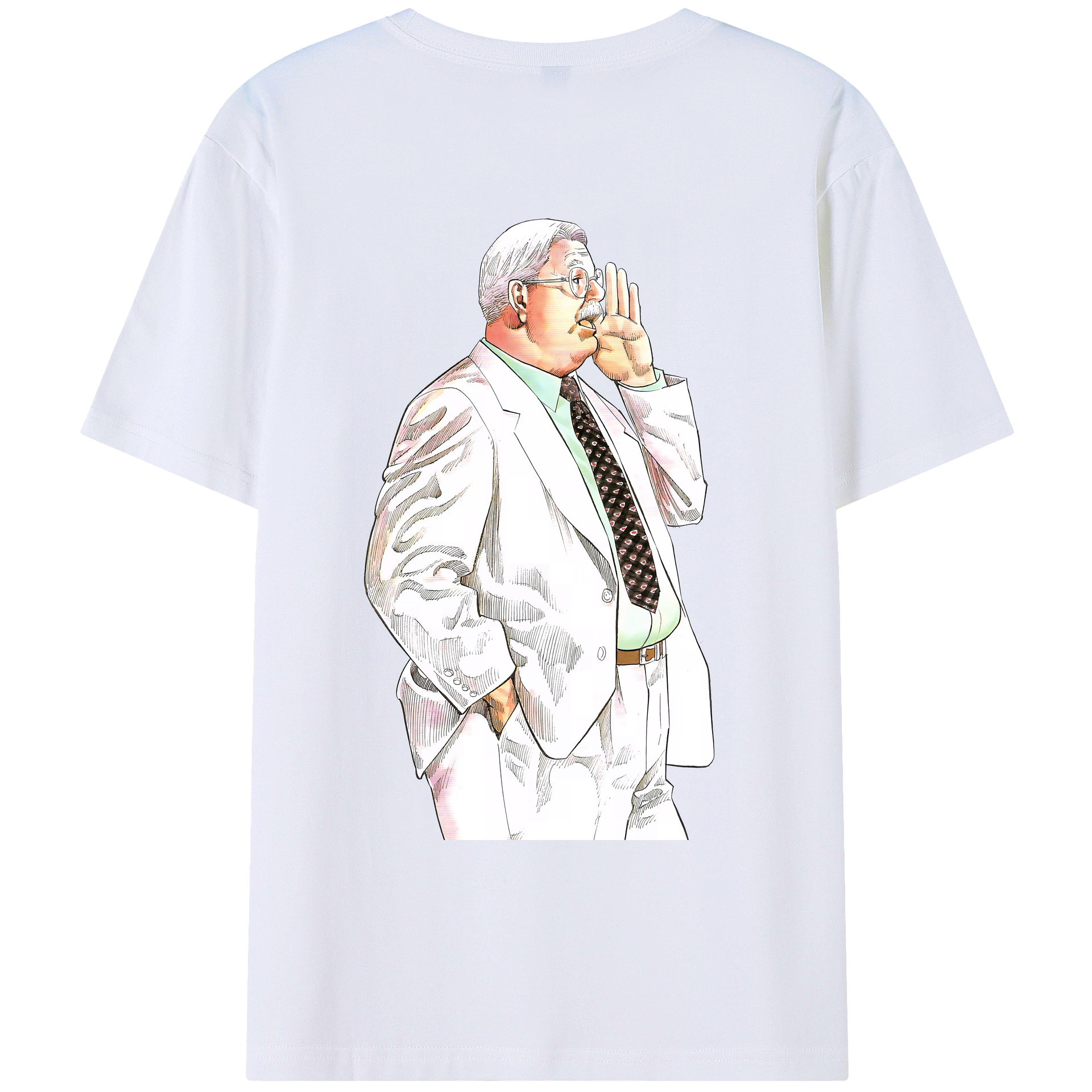 （画像用） SLAM DUNK／スラムダンク 綿100％ メンズ半袖Tシャツ（バックプリント） 通気性