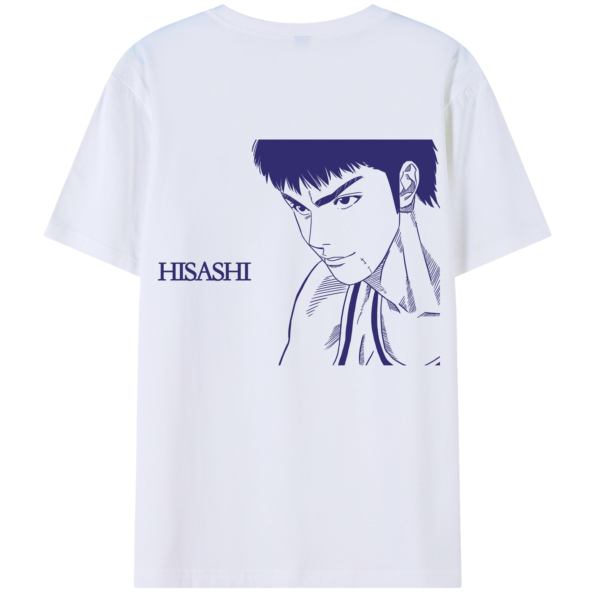 （画像用） SLAM DUNK／スラムダンク 綿100％ メンズ半袖Tシャツ（バックプリント） 通気性