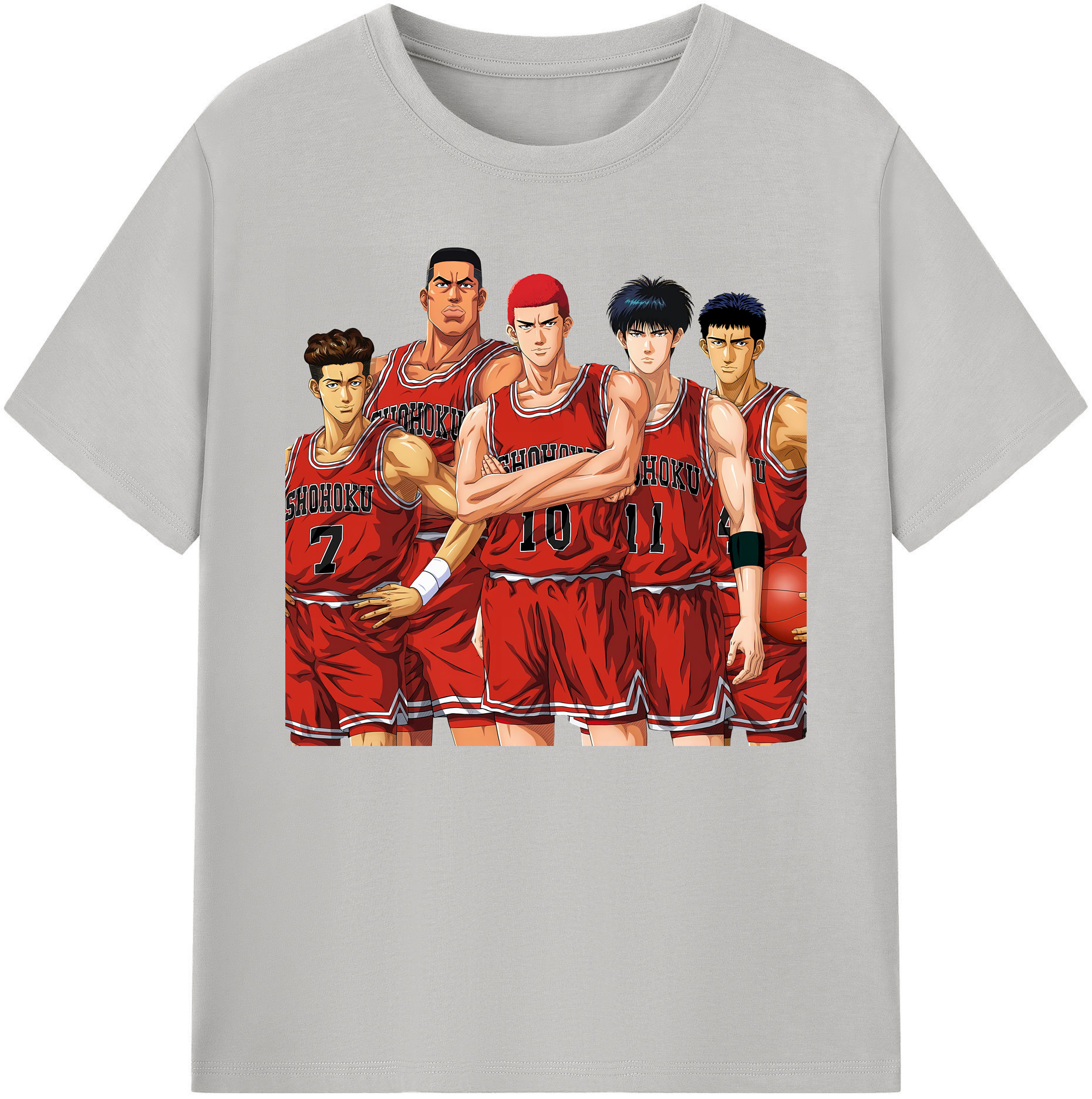 （画像用） SLAM DUNK／スラムダンク 綿100％ メンズ半袖Tシャツ｜肌触りやわらか＆通気性