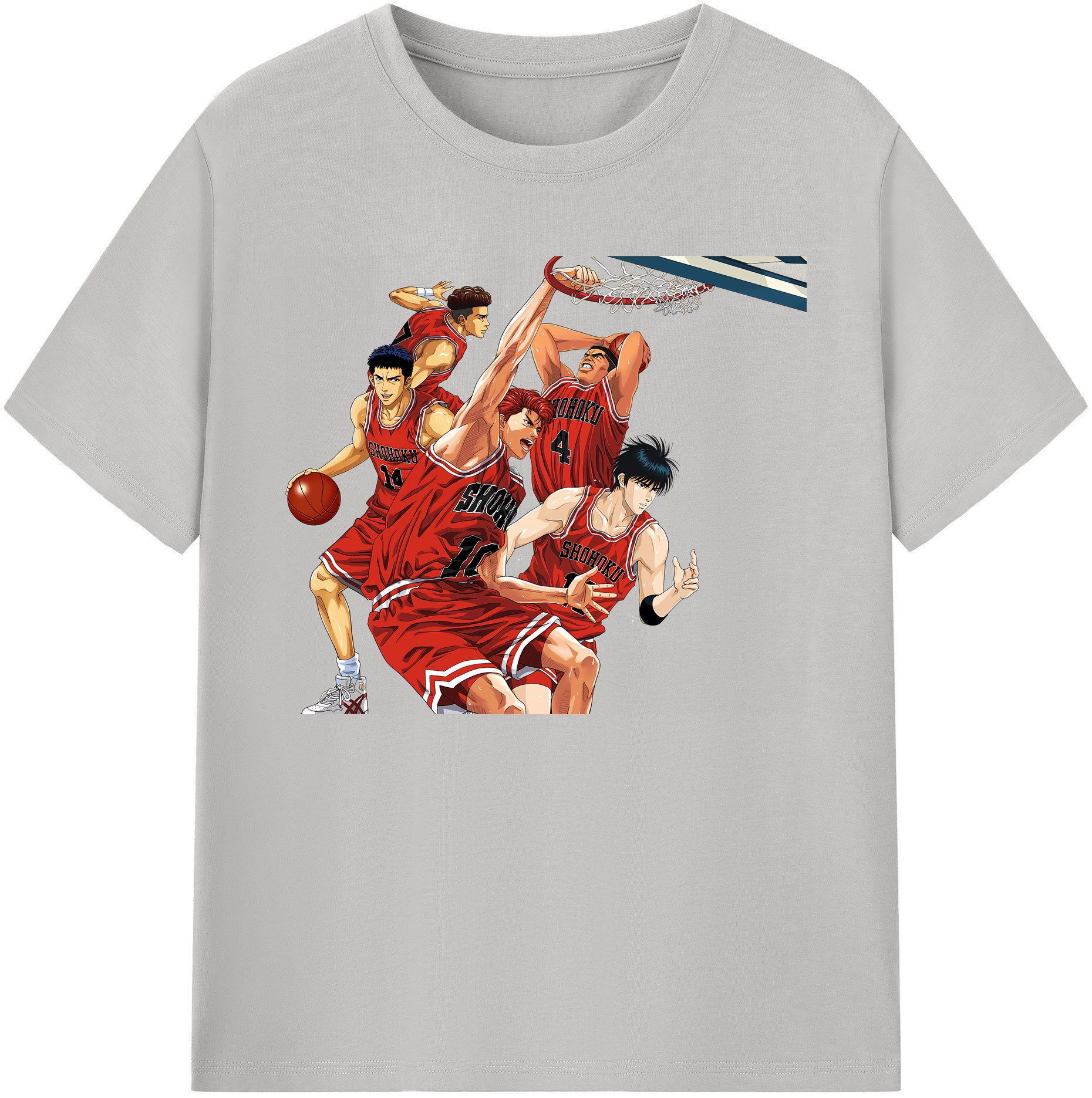 （画像用） SLAM DUNK／スラムダンク 綿100％ メンズ半袖Tシャツ｜肌触りやわらか＆通気性