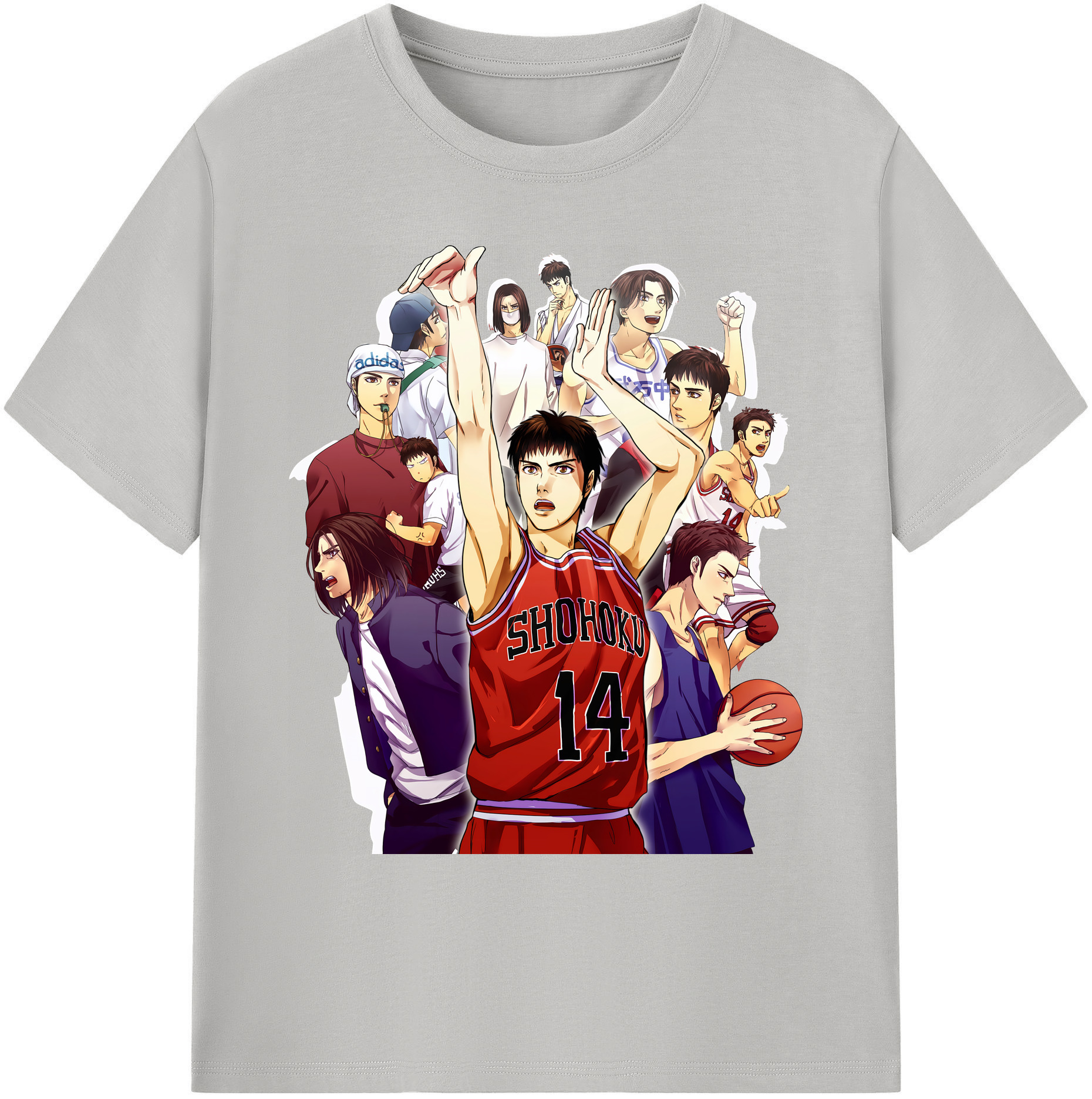 （画像用） SLAM DUNK／スラムダンク 綿100％ メンズ半袖Tシャツ｜肌触りやわらか＆通気性