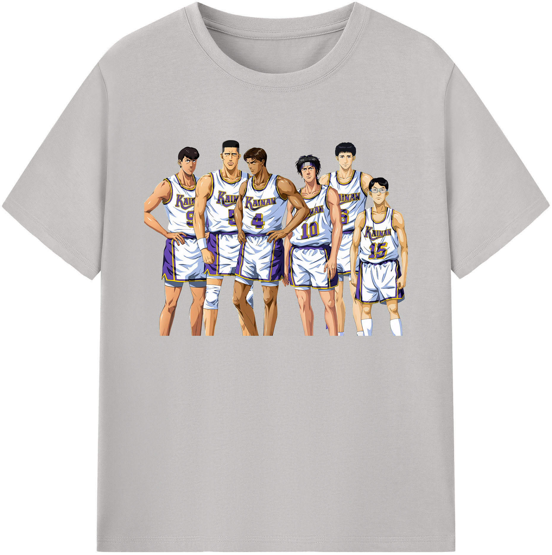 （画像用） SLAM DUNK／スラムダンク 綿100％ メンズ半袖Tシャツ｜肌触りやわらか＆通気性