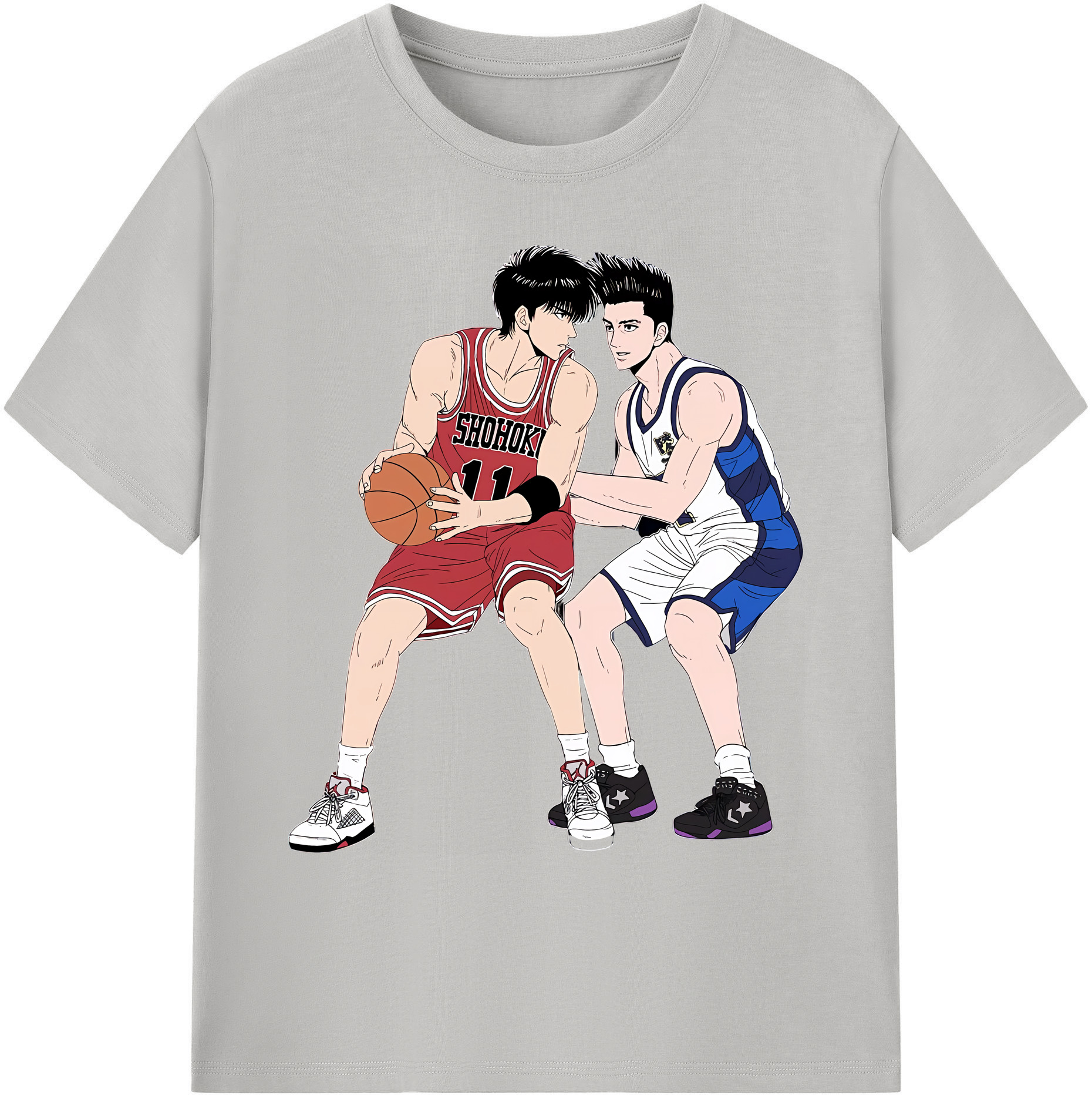 （画像用） SLAM DUNK／スラムダンク 綿100％ メンズ半袖Tシャツ｜肌触りやわらか＆通気性