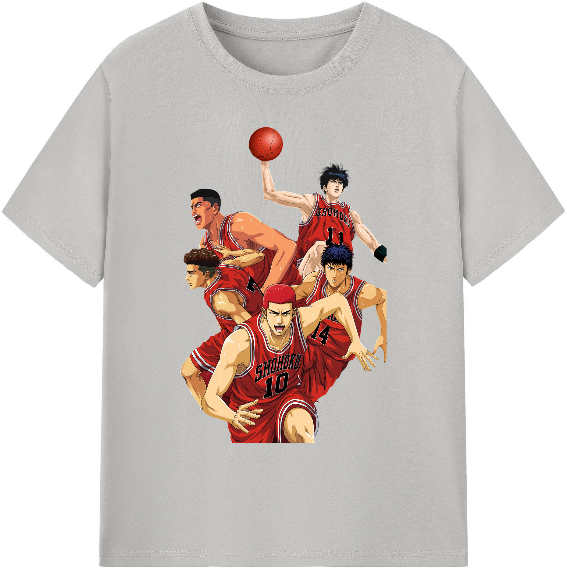（画像用） SLAM DUNK／スラムダンク 綿100％ メンズ半袖Tシャツ｜肌触りやわらか＆通気性