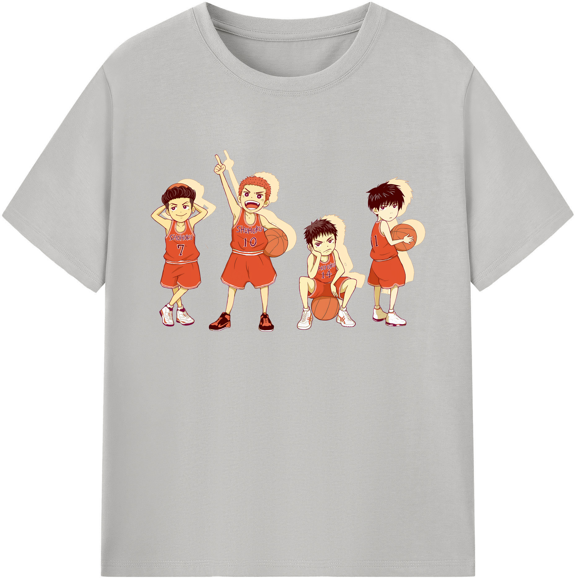 （画像用） SLAM DUNK／スラムダンク 綿100％ メンズ半袖Tシャツ｜肌触りやわらか＆通気性