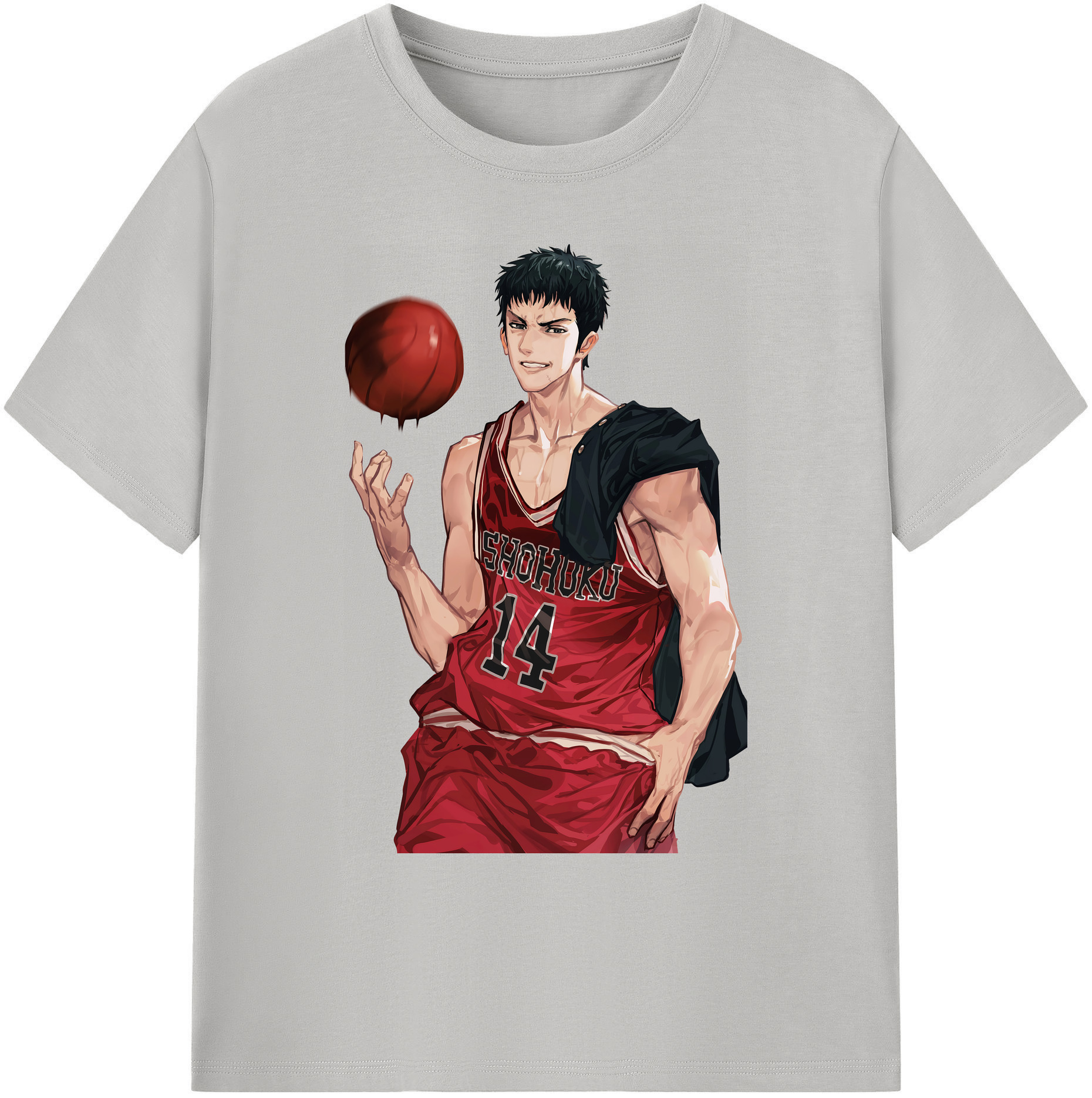 （画像用） SLAM DUNK／スラムダンク 綿100％ メンズ半袖Tシャツ｜肌触りやわらか＆通気性