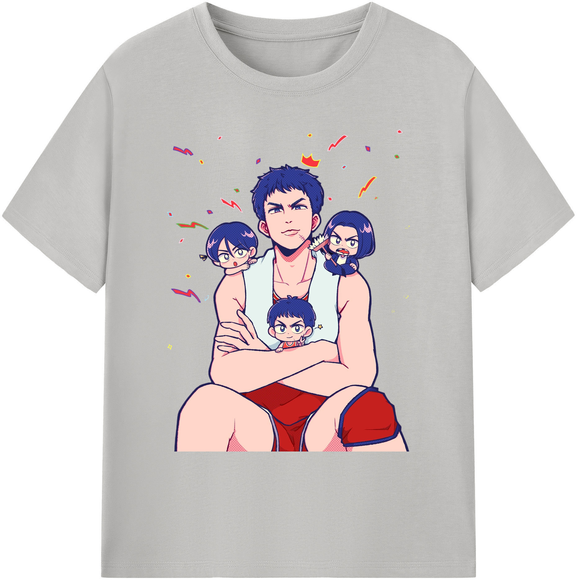 （画像用） SLAM DUNK／スラムダンク 綿100％ メンズ半袖Tシャツ｜肌触りやわらか＆通気性